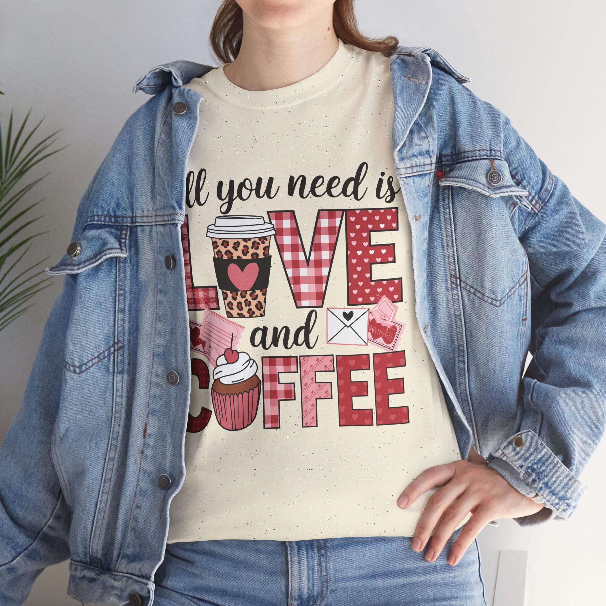 All You Need Is Love and Coffee T-Shirt — Valentine Coffee Tee