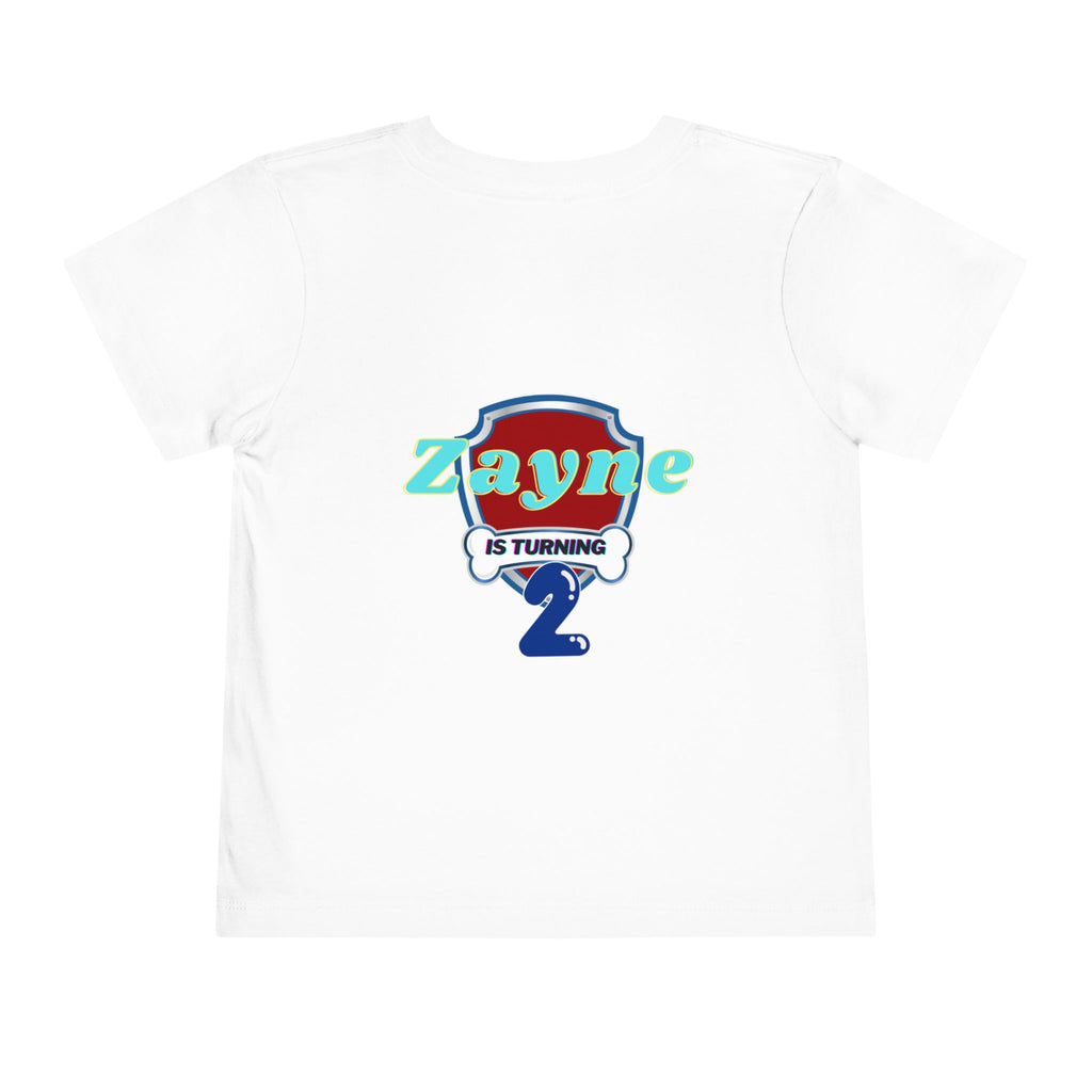 Personalized Toddler Tee — “Zayne Brother 2” Birthday Shirt