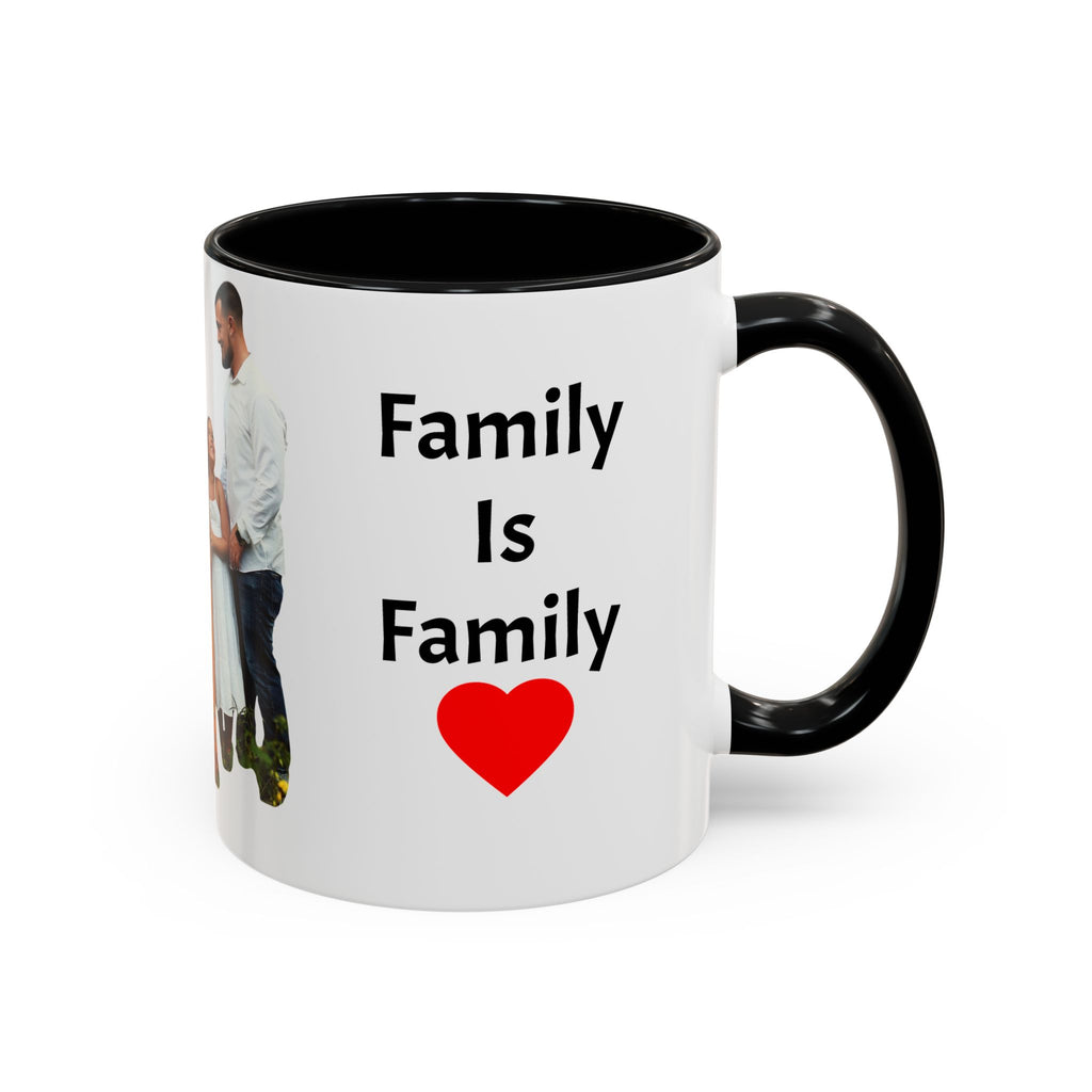 Personalized Family Photo Accent Coffee Mug — Custom 11/15oz Gift