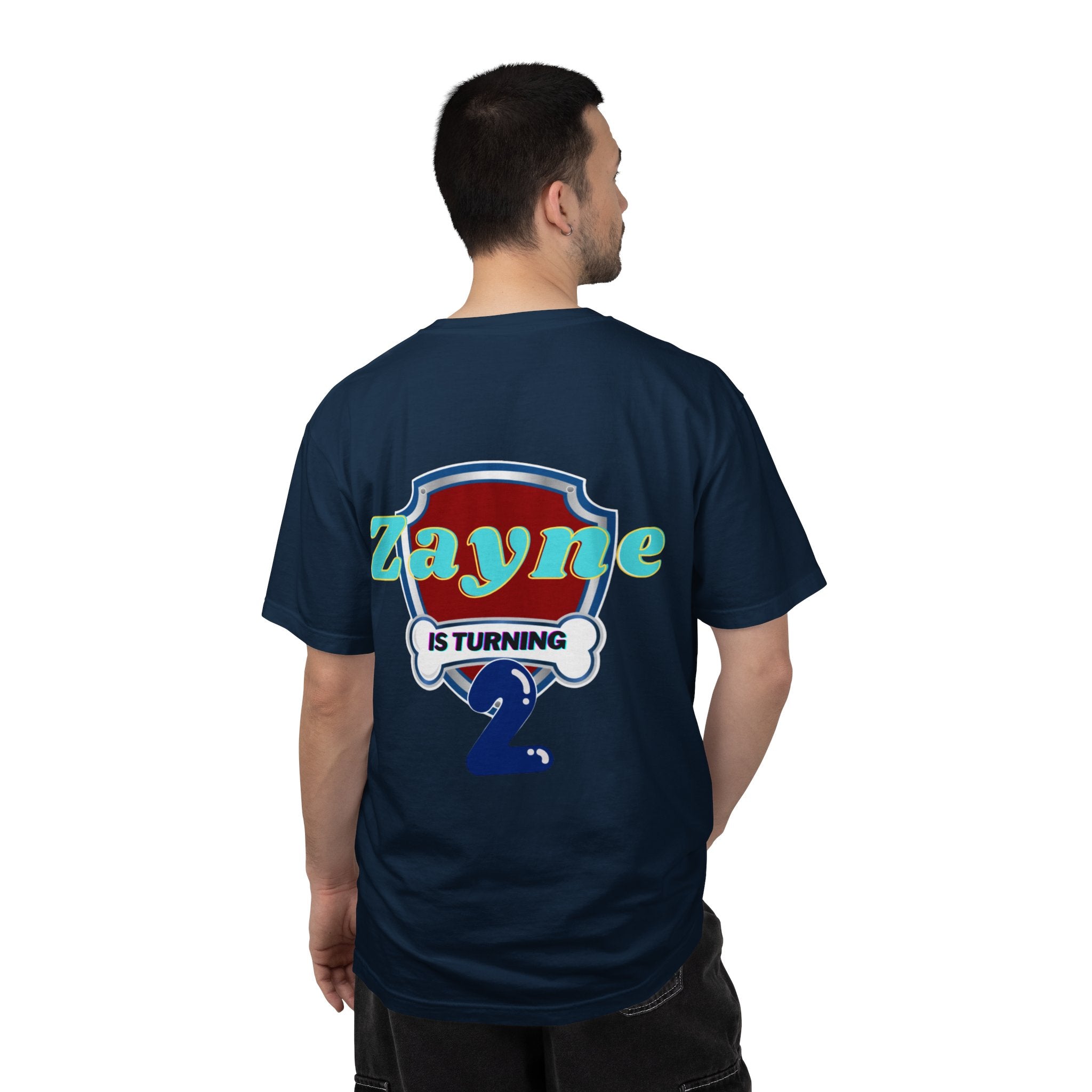 Kids' Paw Patrol Birthday T-Shirt — "Zayne Daddy 2" Personalized Party Tee