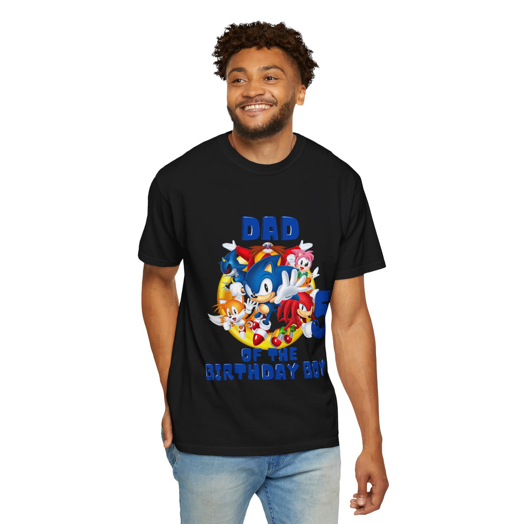 Personalized Dad of the Birthday Boy 5 T-Shirt — Kids' Party Dad Tee