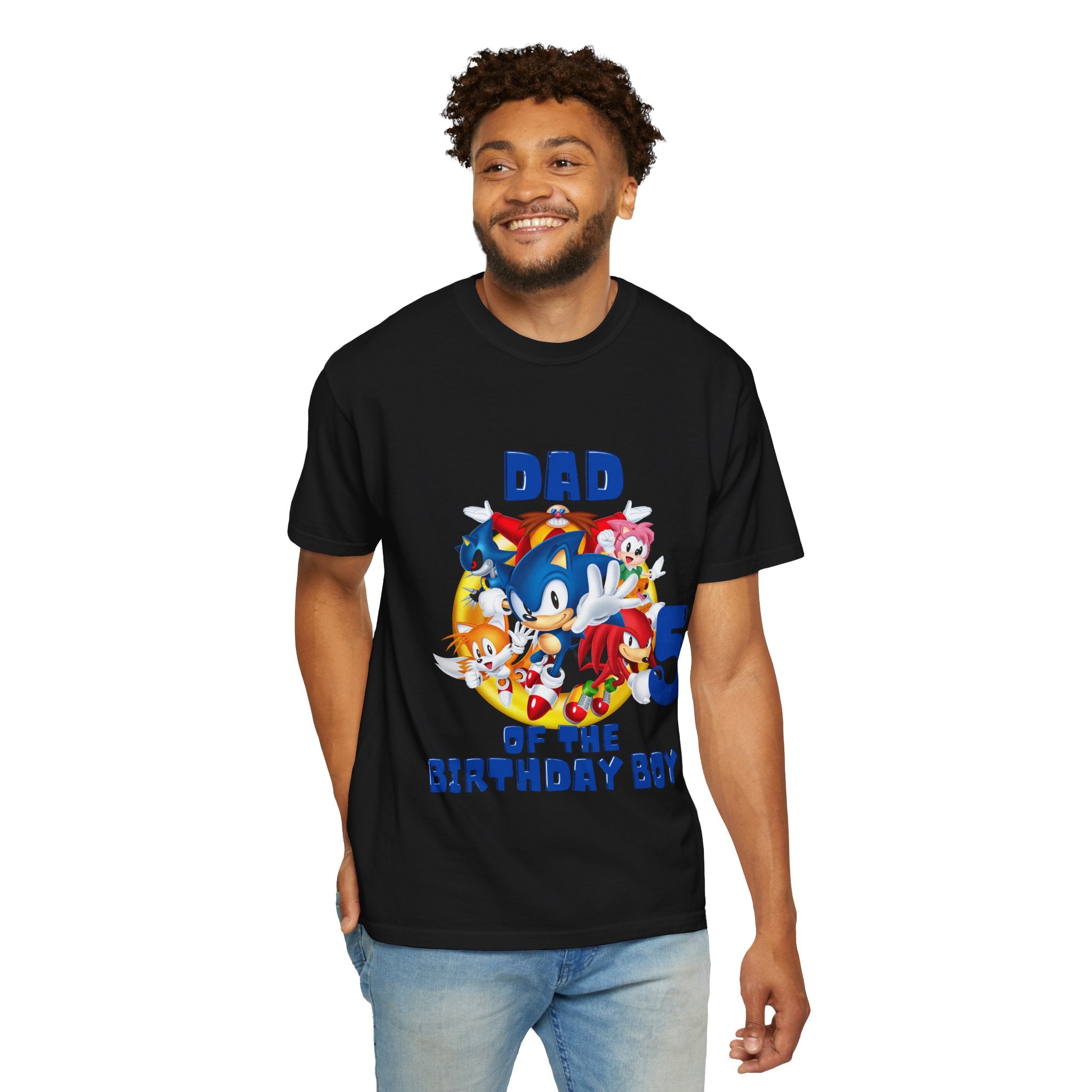 Personalized Dad of the Birthday Boy 5 T-Shirt — Kids' Party Dad Tee