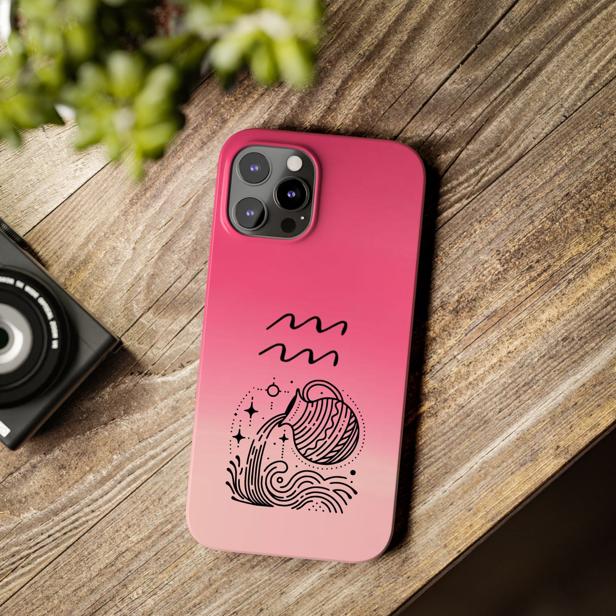 Aquarius Slim Phone Case - Zodiac Astrology Birthday Gift