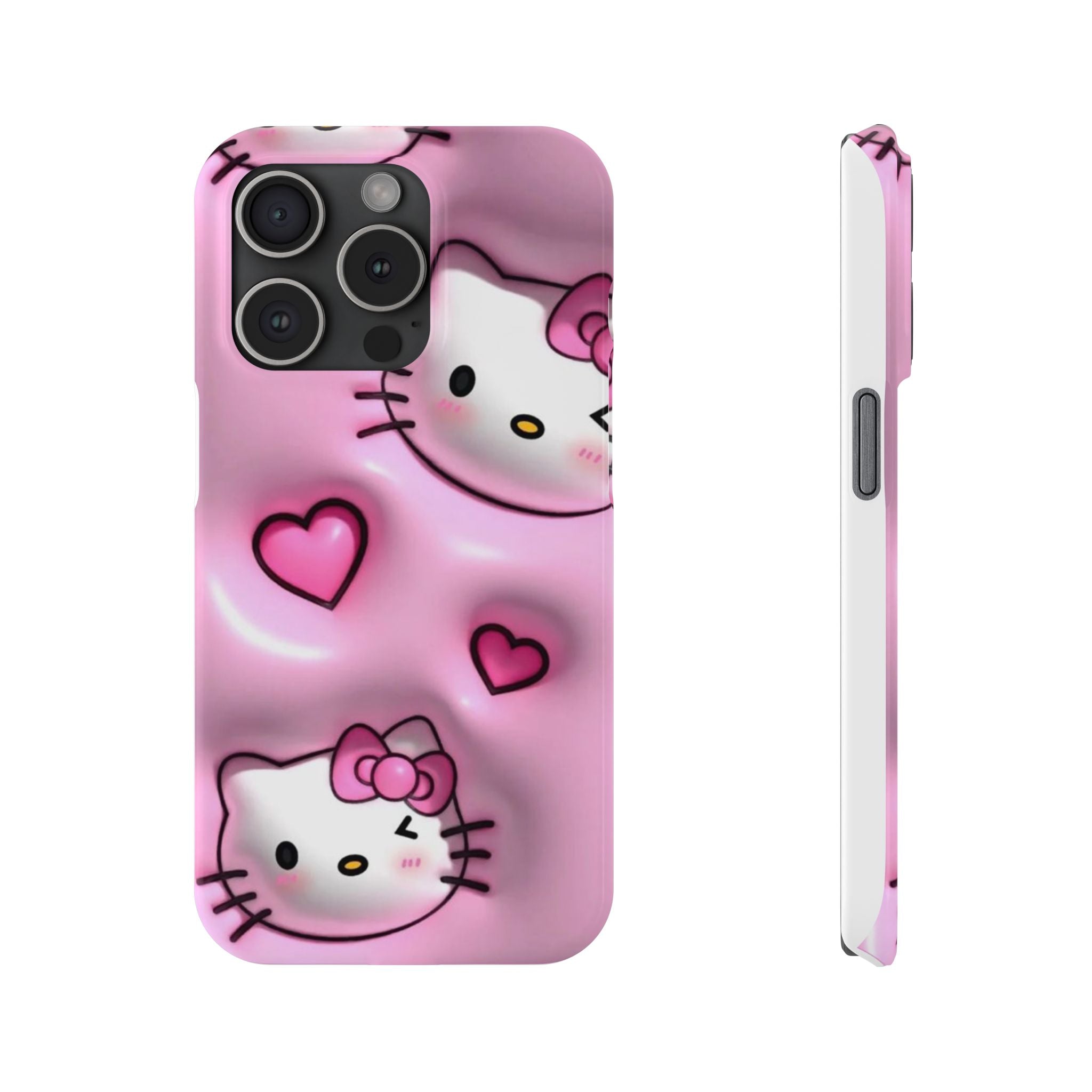 Hello Kitty Pink Hearts Slim Phone Case — Cute Kawaii iPhone Cover