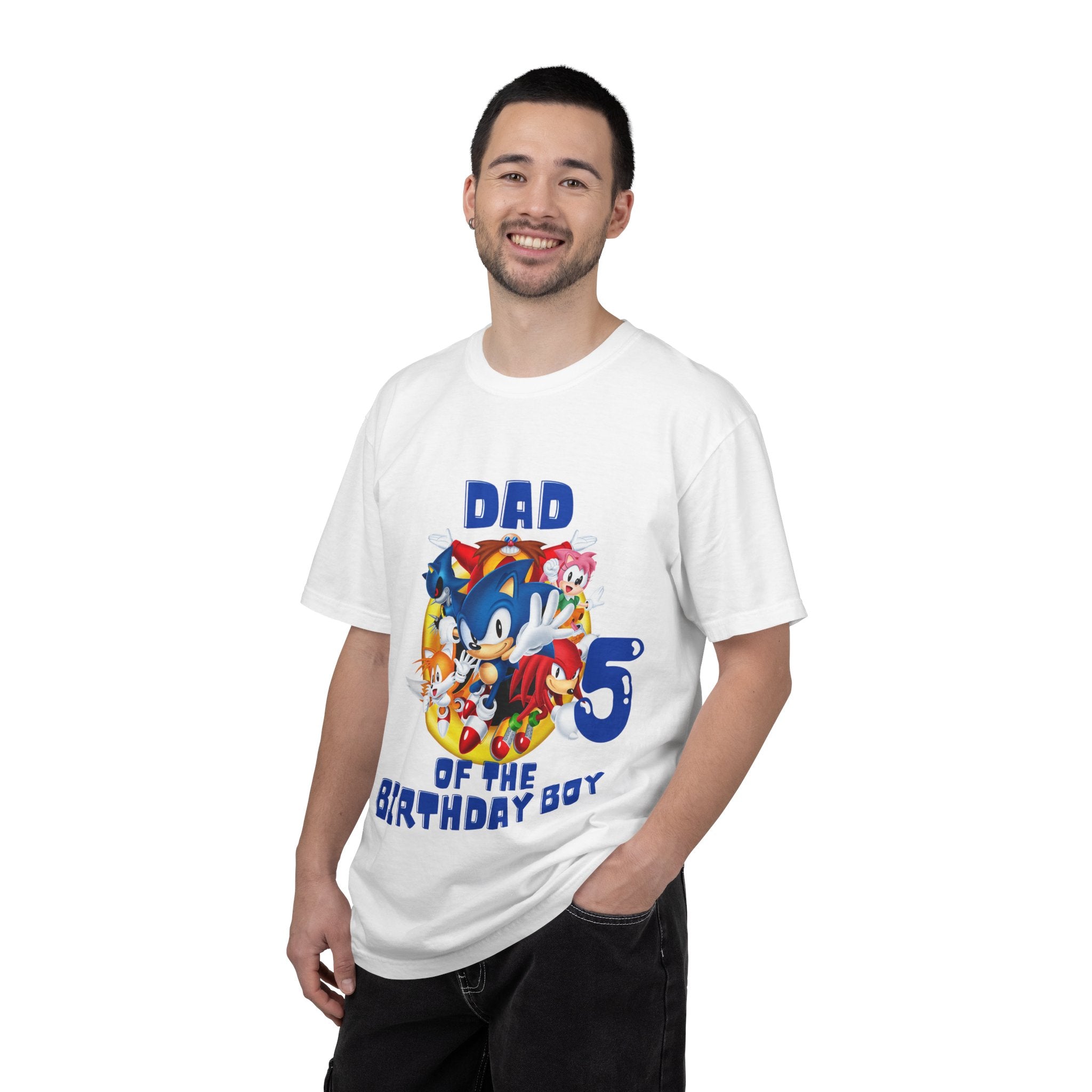 Personalized Dad of the Birthday Boy 5 T-Shirt — Kids' Party Dad Tee
