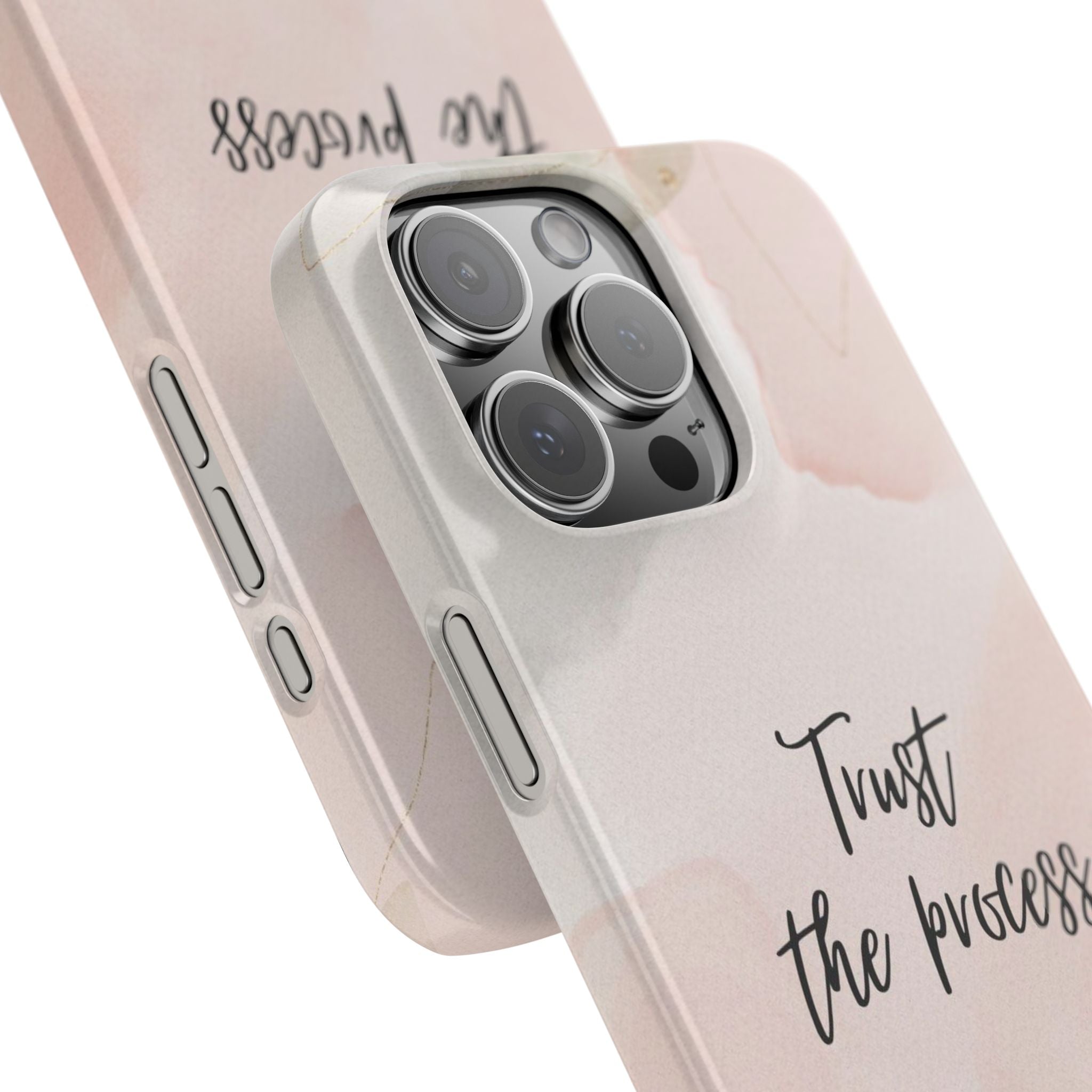 Slim Phone Case — Trust the Process Floral Watercolor Phone Cover
