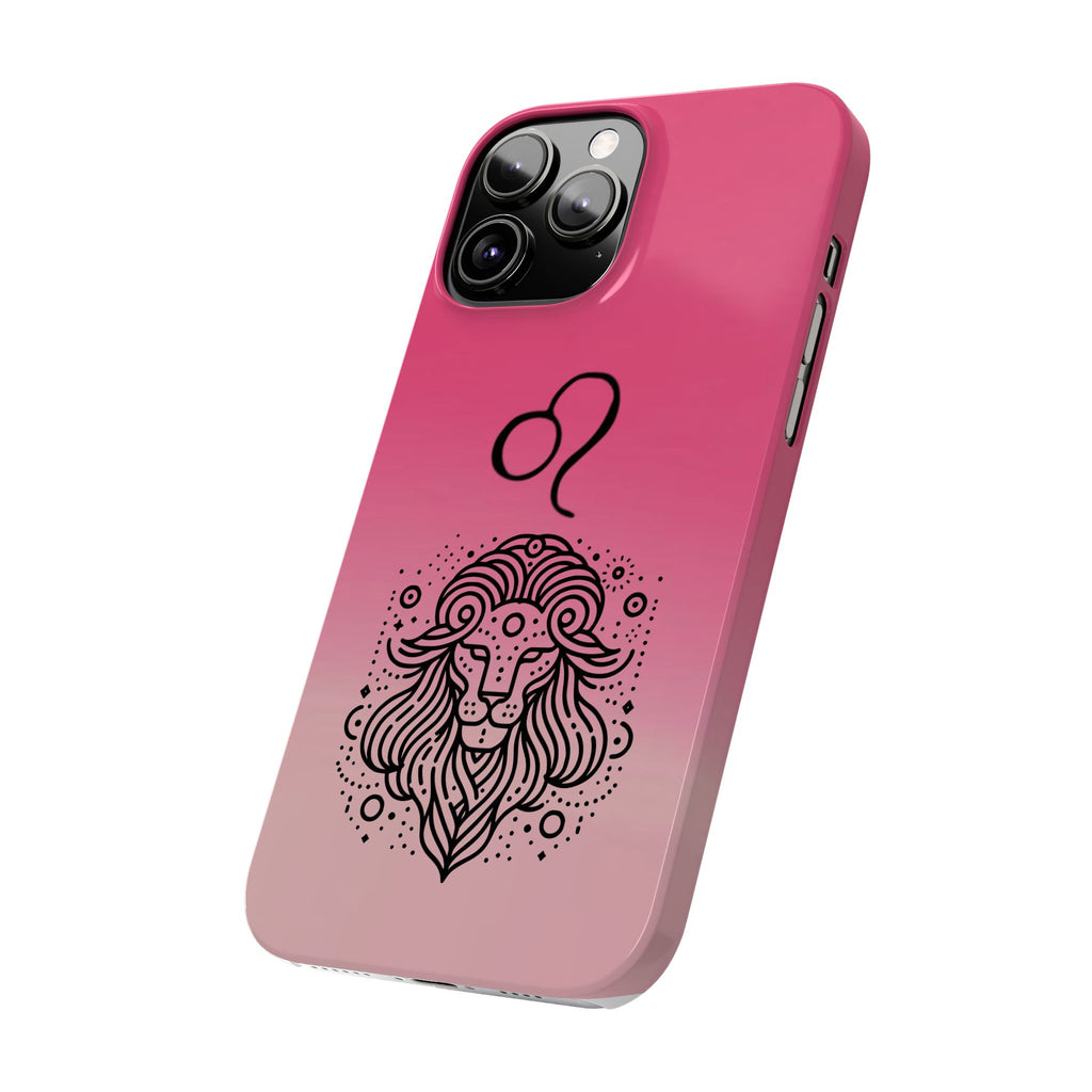 Leo Zodiac Slim Phone Case - Minimalist Horoscope Design