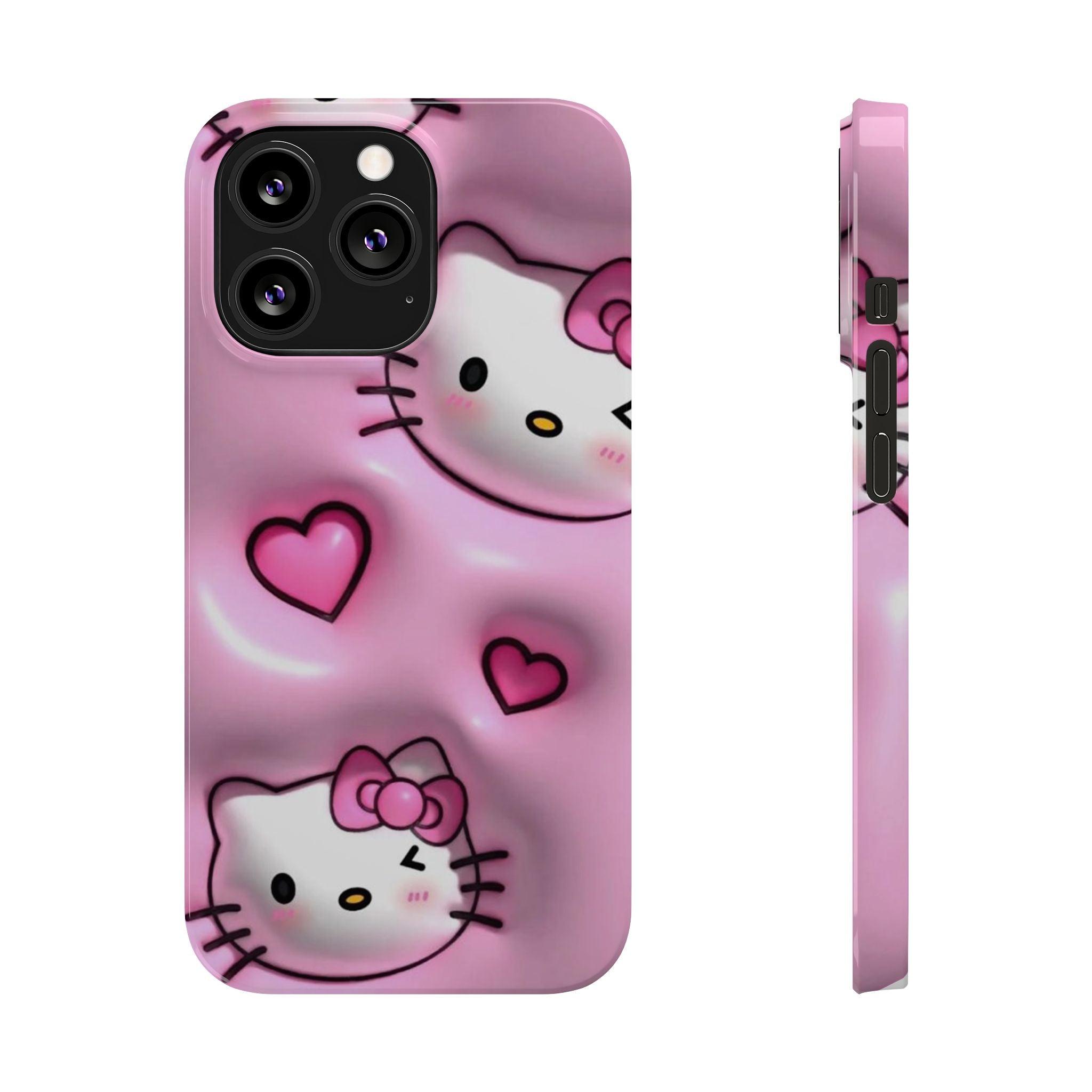 Hello Kitty Pink Hearts Slim Phone Case — Cute Kawaii iPhone Cover
