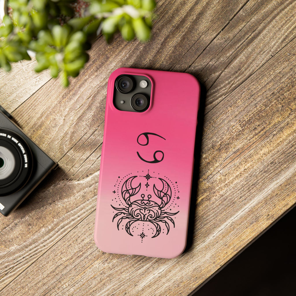 Cancer Slim Phone Case - Minimalist Zodiac/Life Support Design