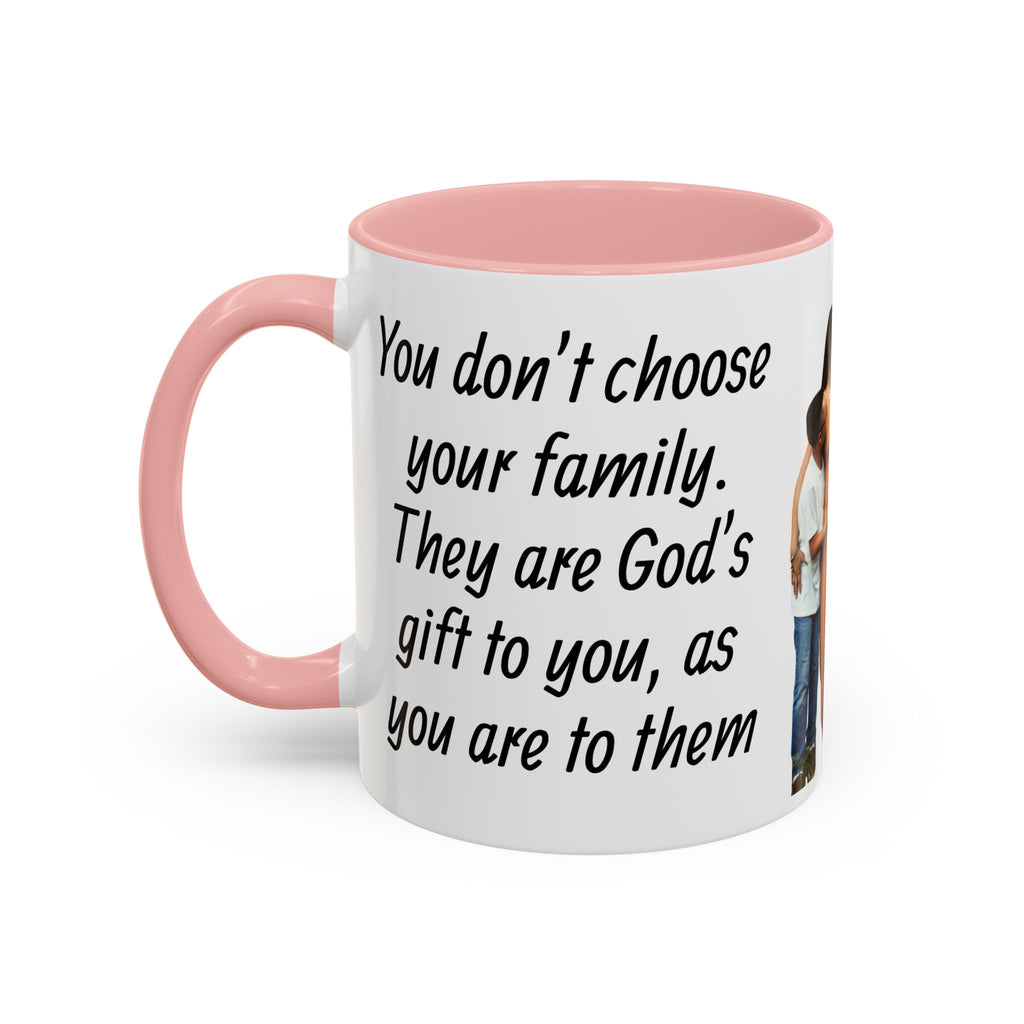Personalized Family Photo Accent Coffee Mug — Custom 11/15oz Gift
