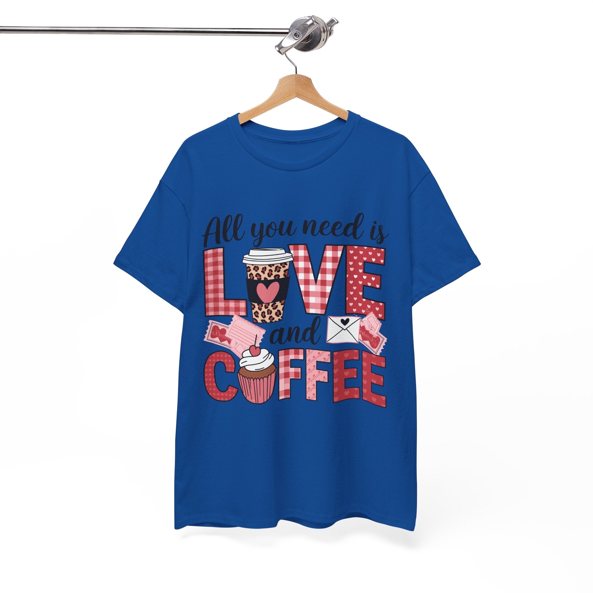 All You Need Is Love and Coffee T-Shirt — Valentine Coffee Tee