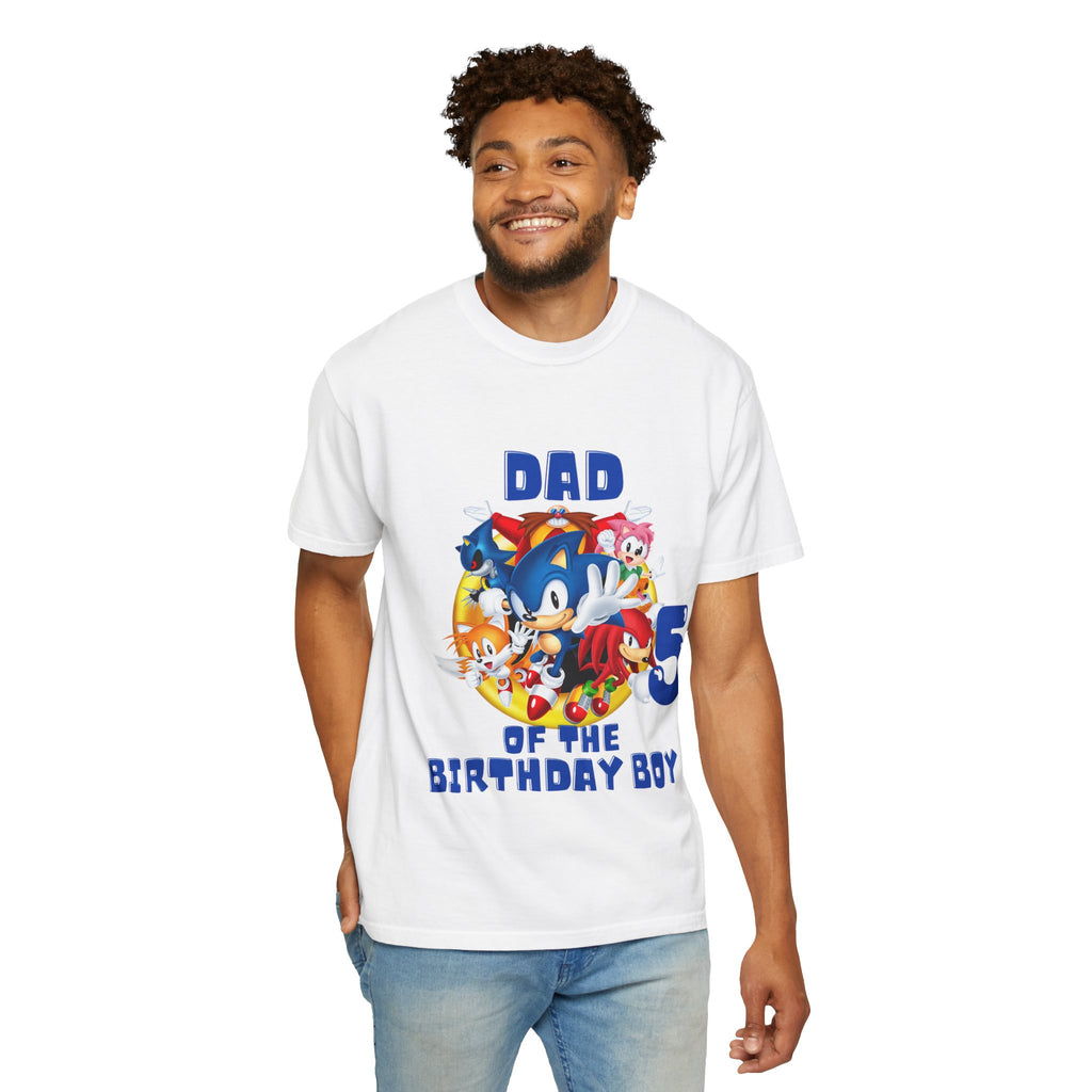 Personalized Dad of the Birthday Boy 5 T-Shirt — Kids' Party Dad Tee