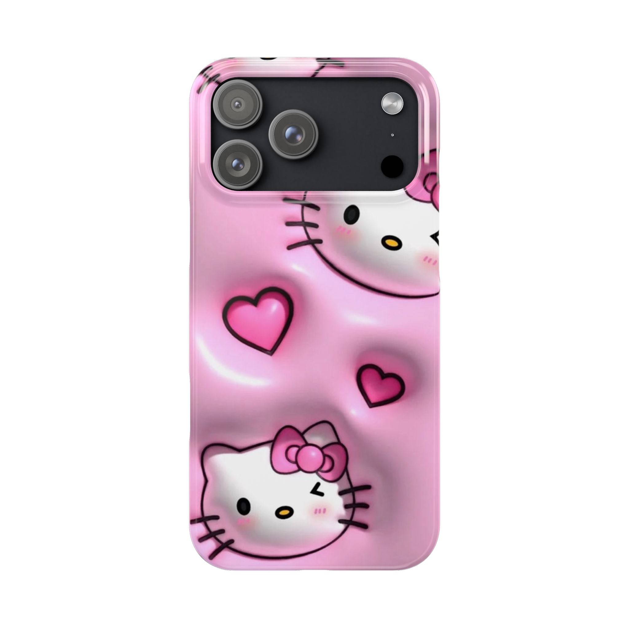 Hello Kitty Pink Hearts Slim Phone Case — Cute Kawaii iPhone Cover