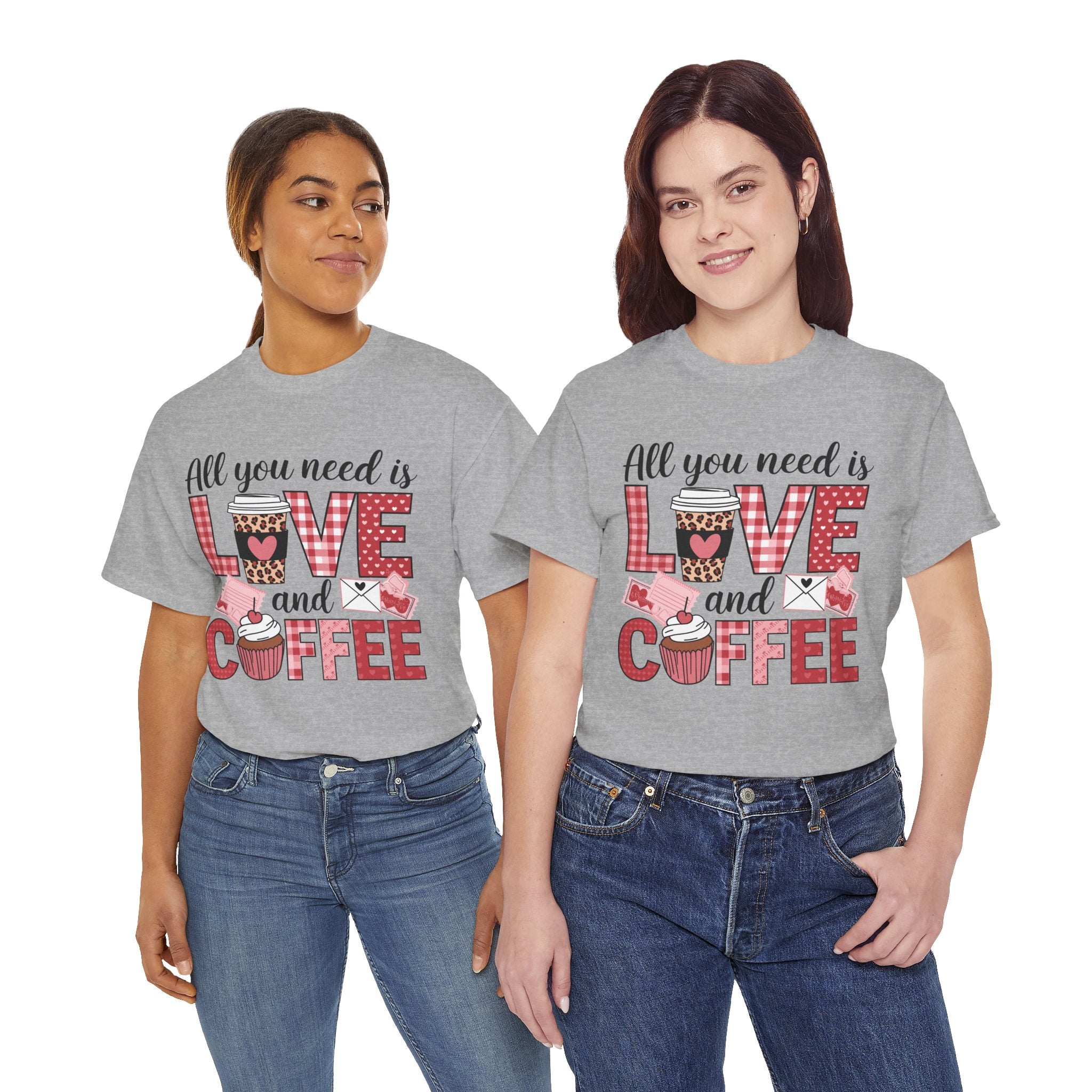 All You Need Is Love and Coffee T-Shirt — Valentine Coffee Tee
