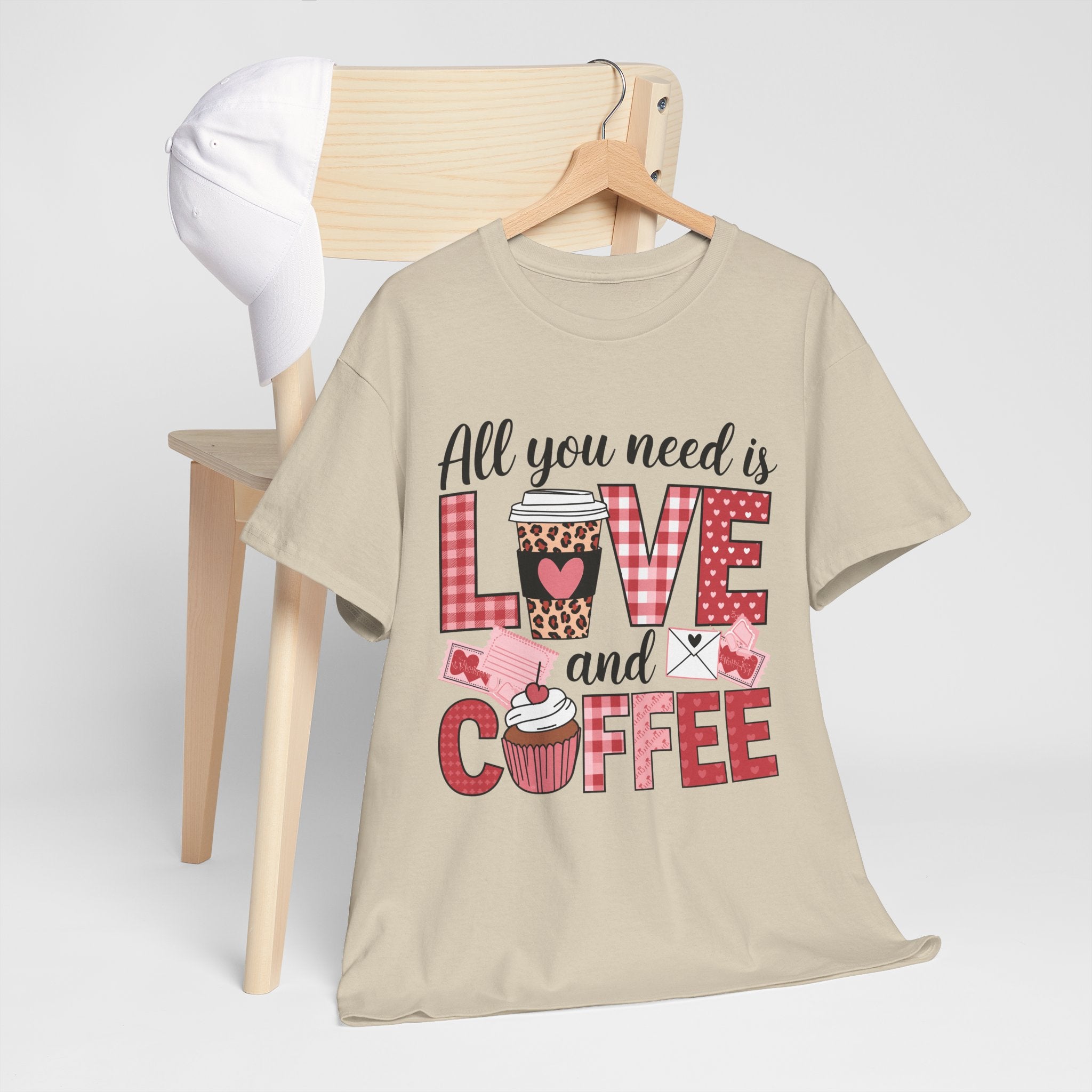 All You Need Is Love and Coffee T-Shirt — Valentine Coffee Tee