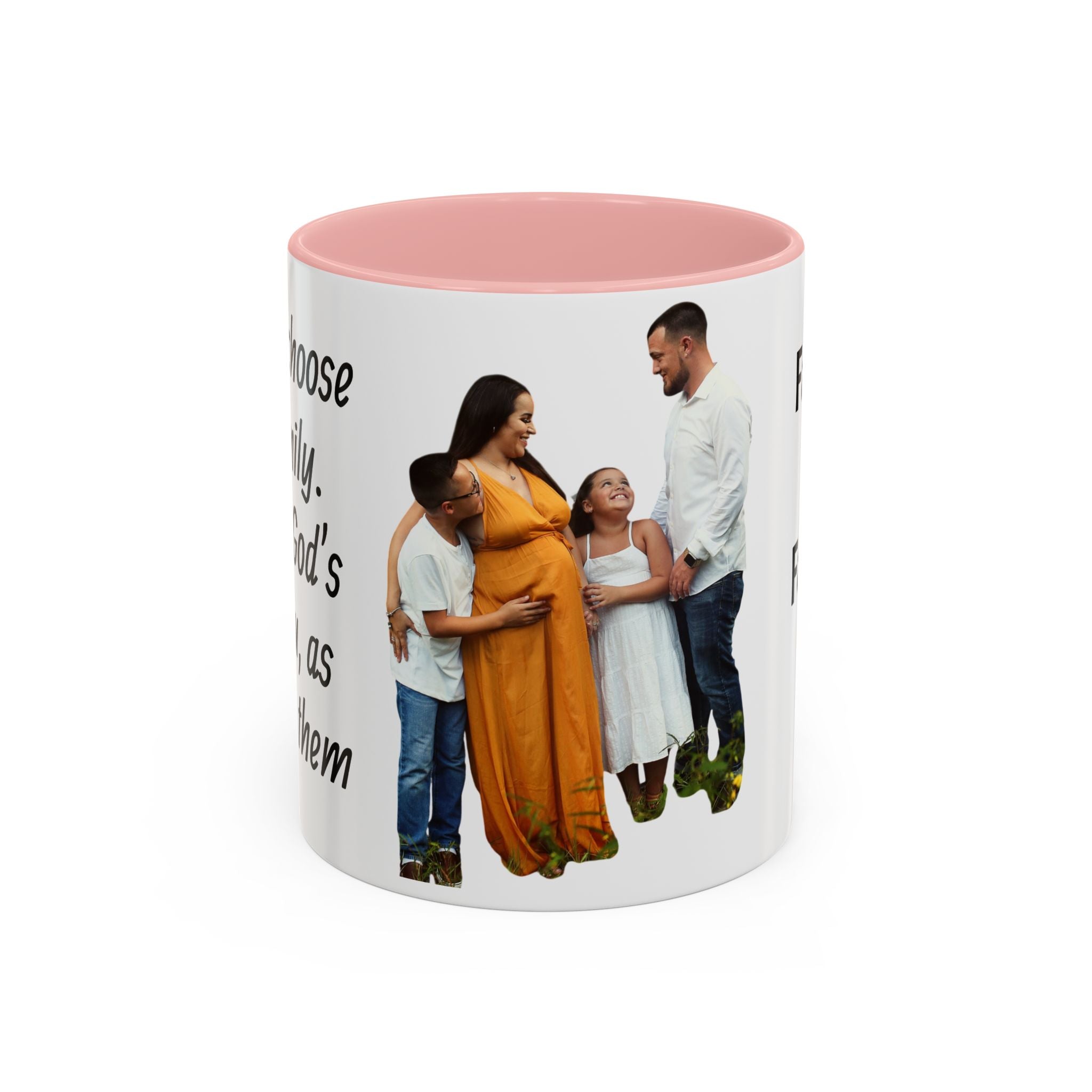 Personalized Family Photo Accent Coffee Mug — Custom 11/15oz Gift