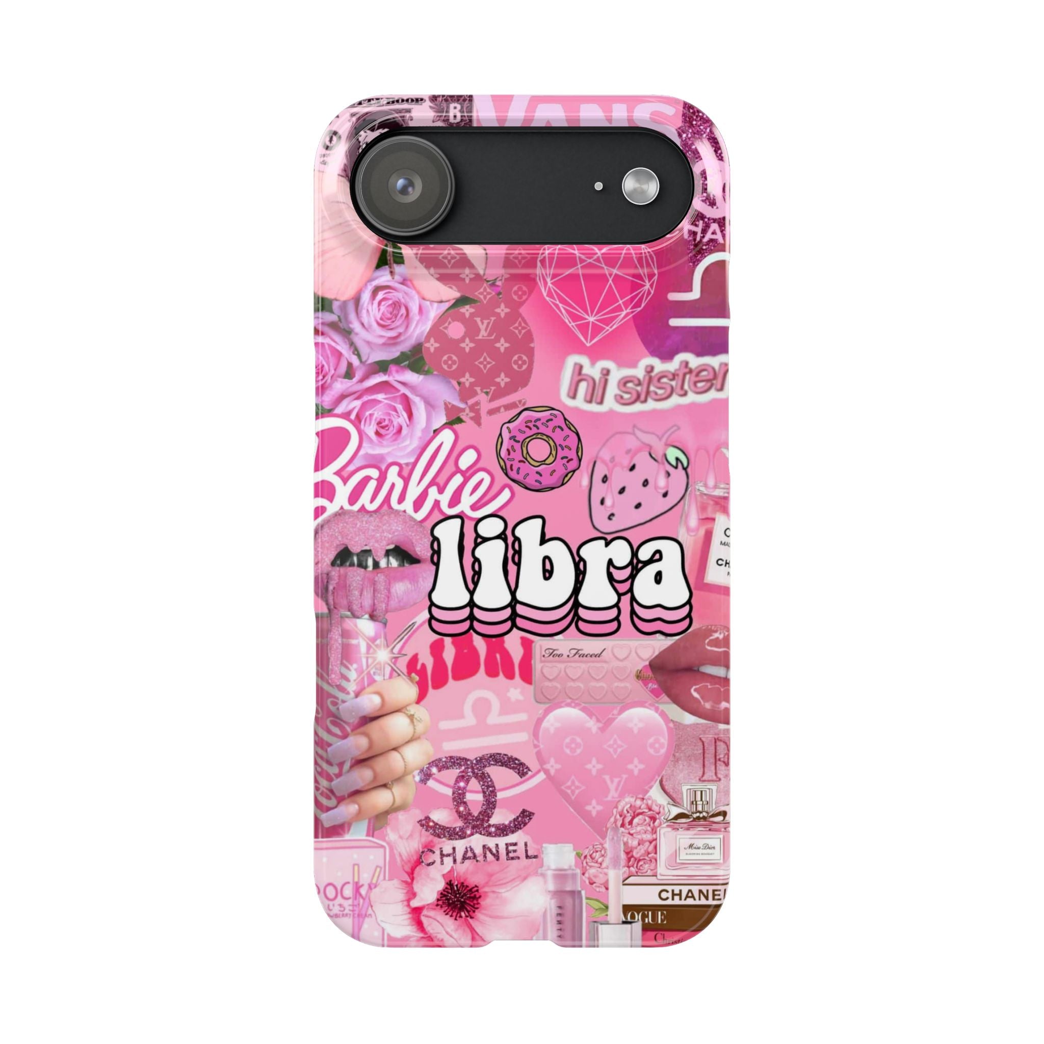 Libra Pink Collage Slim Phone Case