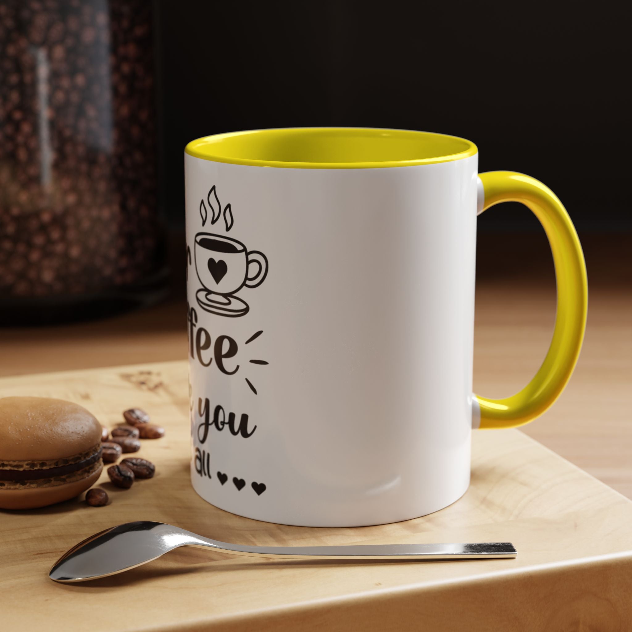 Coffee Mug — "Dear Coffee, I Love You" Accent Ceramic Mug (11/15oz)