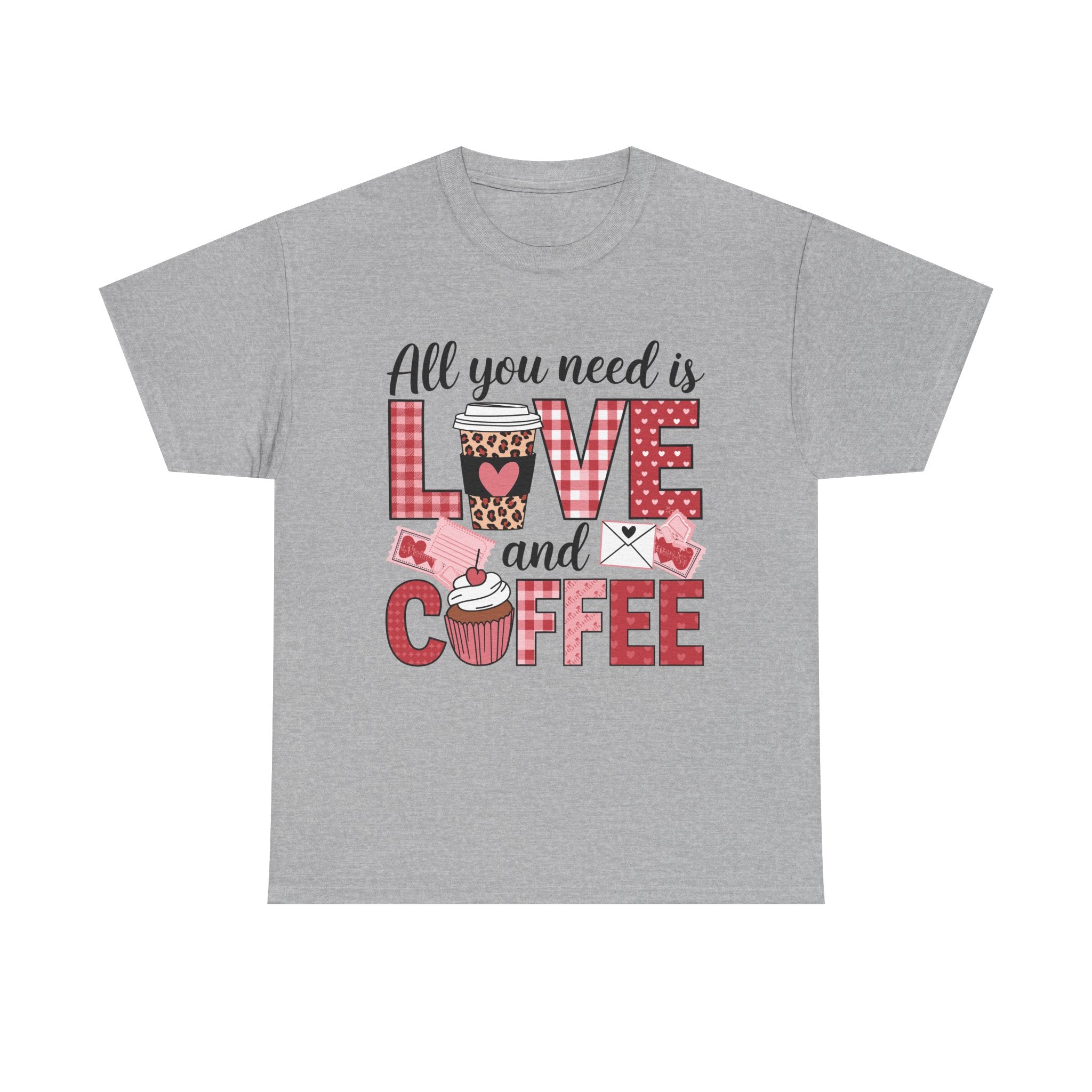 All You Need Is Love and Coffee T-Shirt — Valentine Coffee Tee