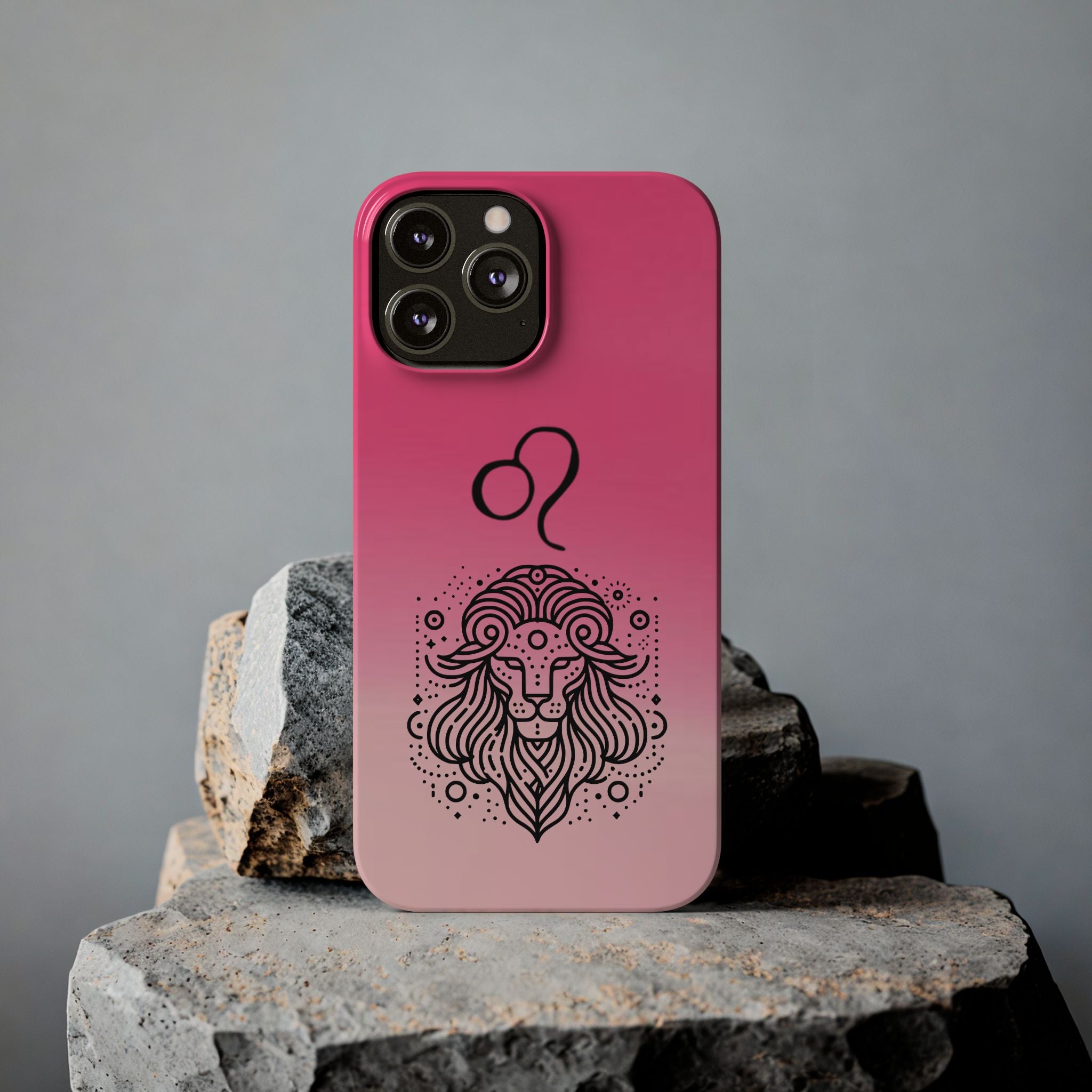Leo Zodiac Slim Phone Case - Minimalist Horoscope Design