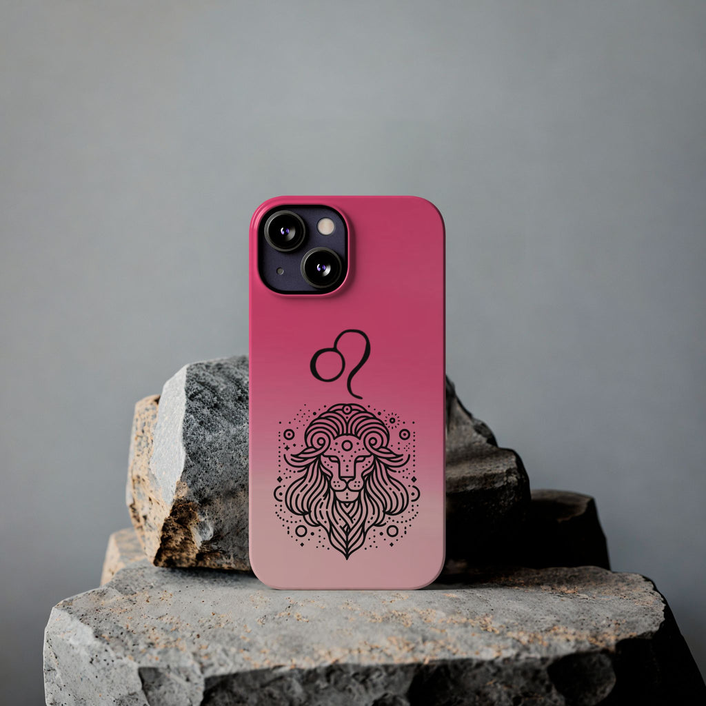 Leo Zodiac Slim Phone Case - Minimalist Horoscope Design