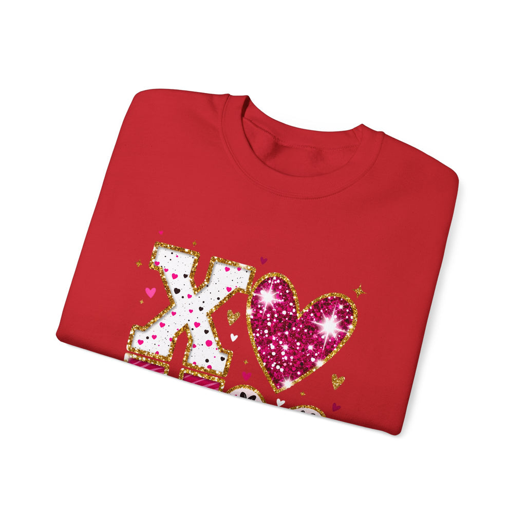Valentine XOXO Heart Crewneck Sweatshirt