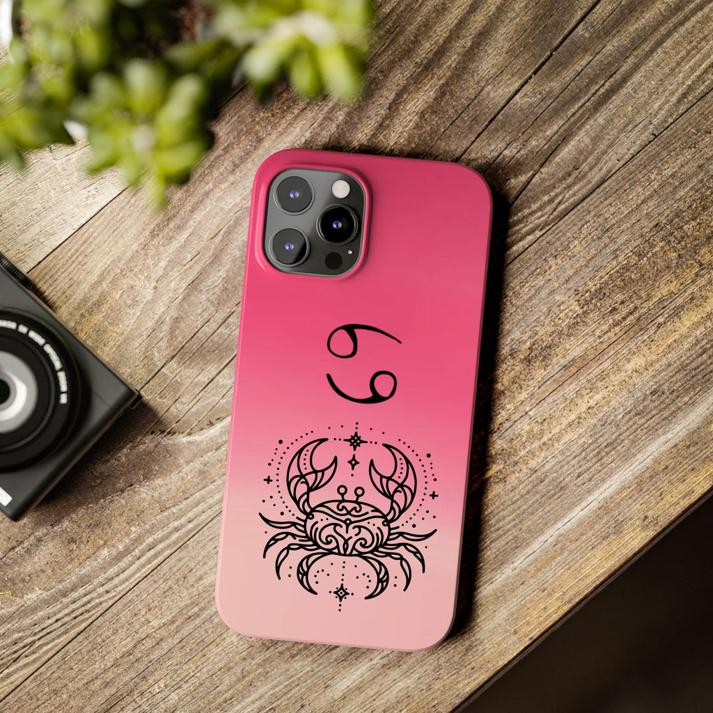 Cancer Slim Phone Case - Minimalist Zodiac/Life Support Design