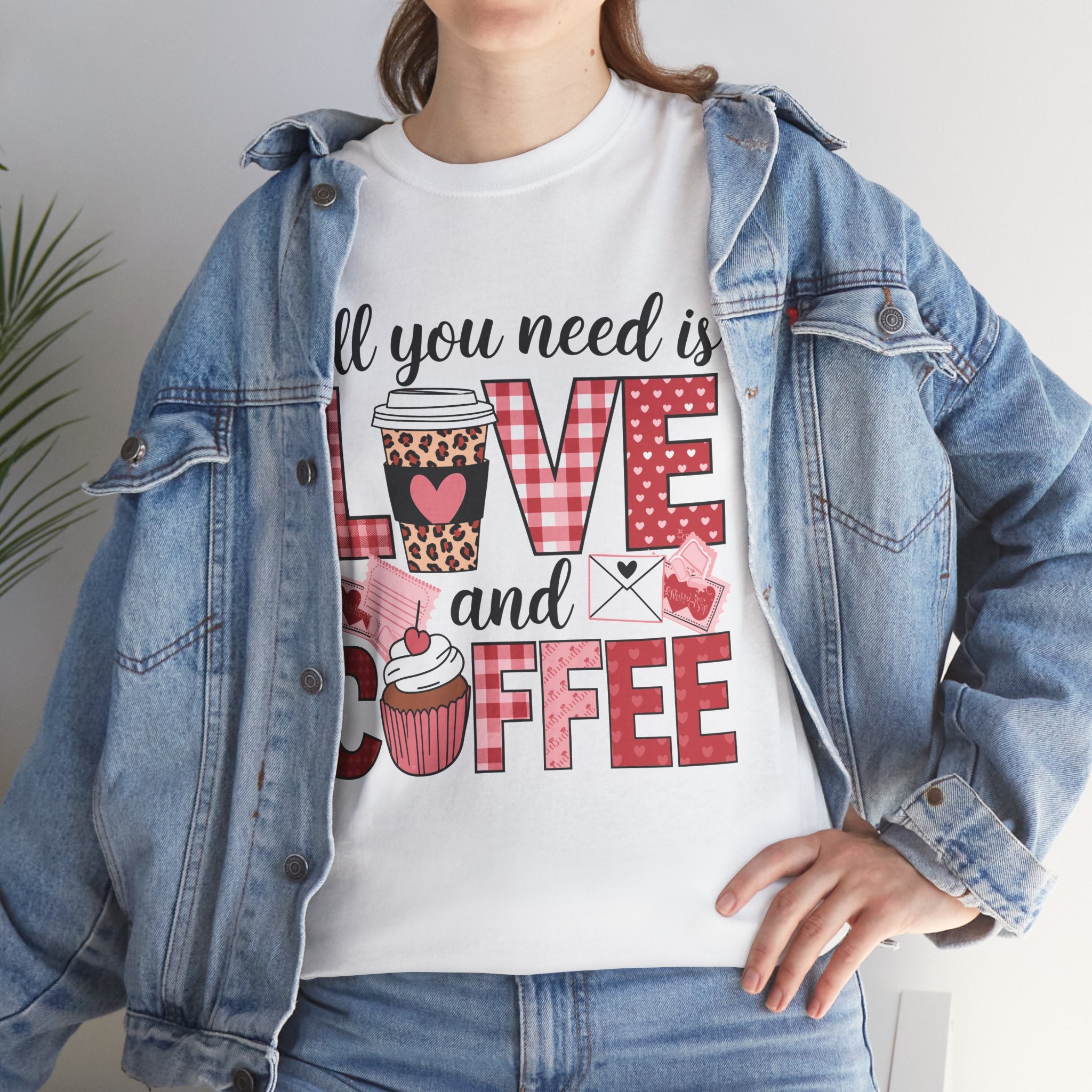 All You Need Is Love and Coffee T-Shirt — Valentine Coffee Tee
