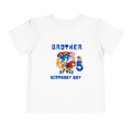 Personalized Brother of the Birthday Boy 5 Toddler Tee — Sonic Party Shirt