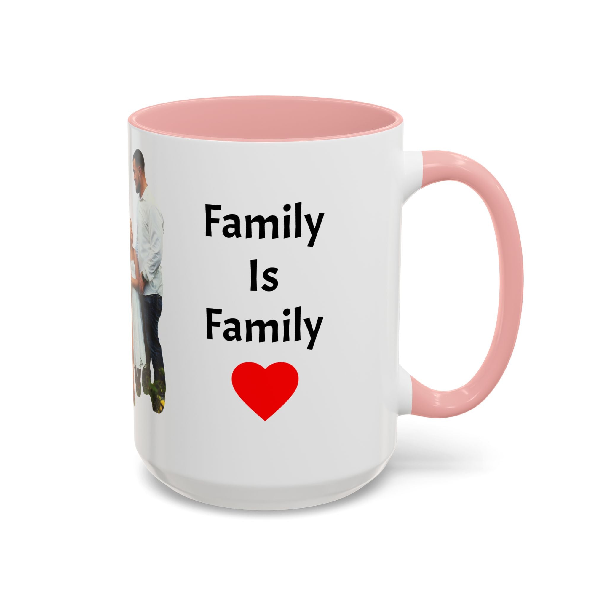 Personalized Family Photo Accent Coffee Mug — Custom 11/15oz Gift
