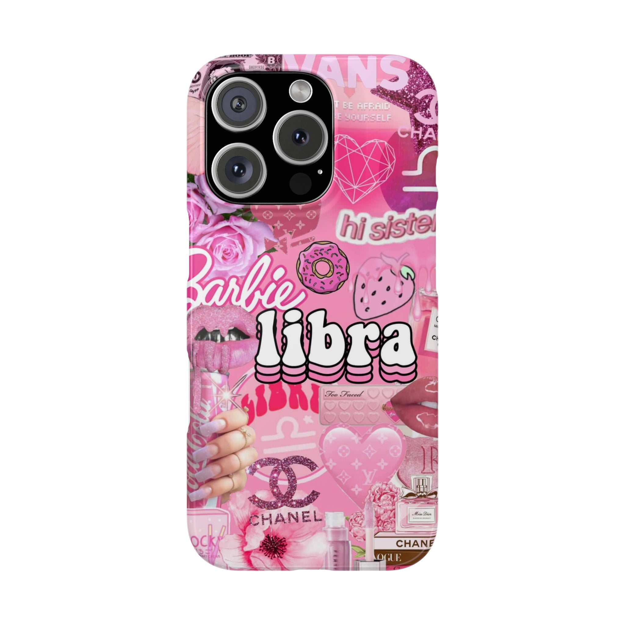 Libra Pink Collage Slim Phone Case