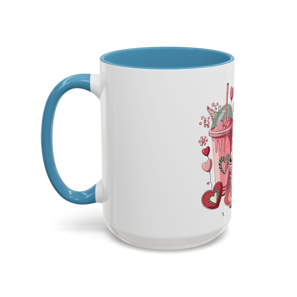Valentine Dessert Love Accent Coffee Mug — Heart Cupcakes & Sweets 11/15oz