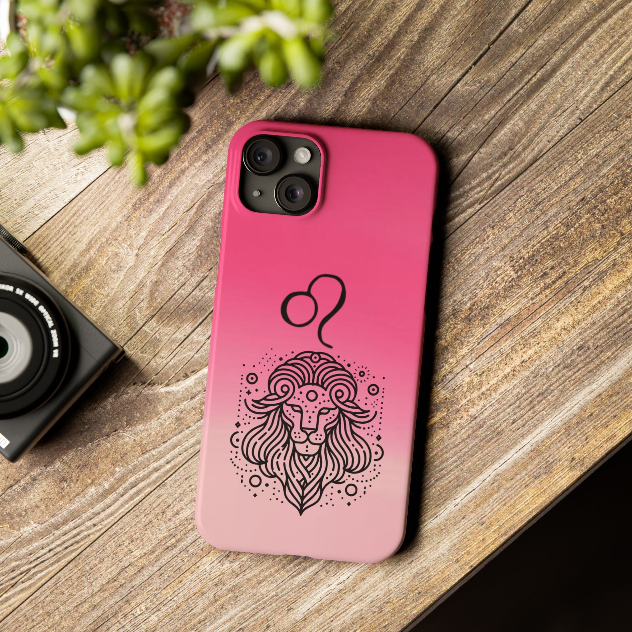 Leo Zodiac Slim Phone Case - Minimalist Horoscope Design