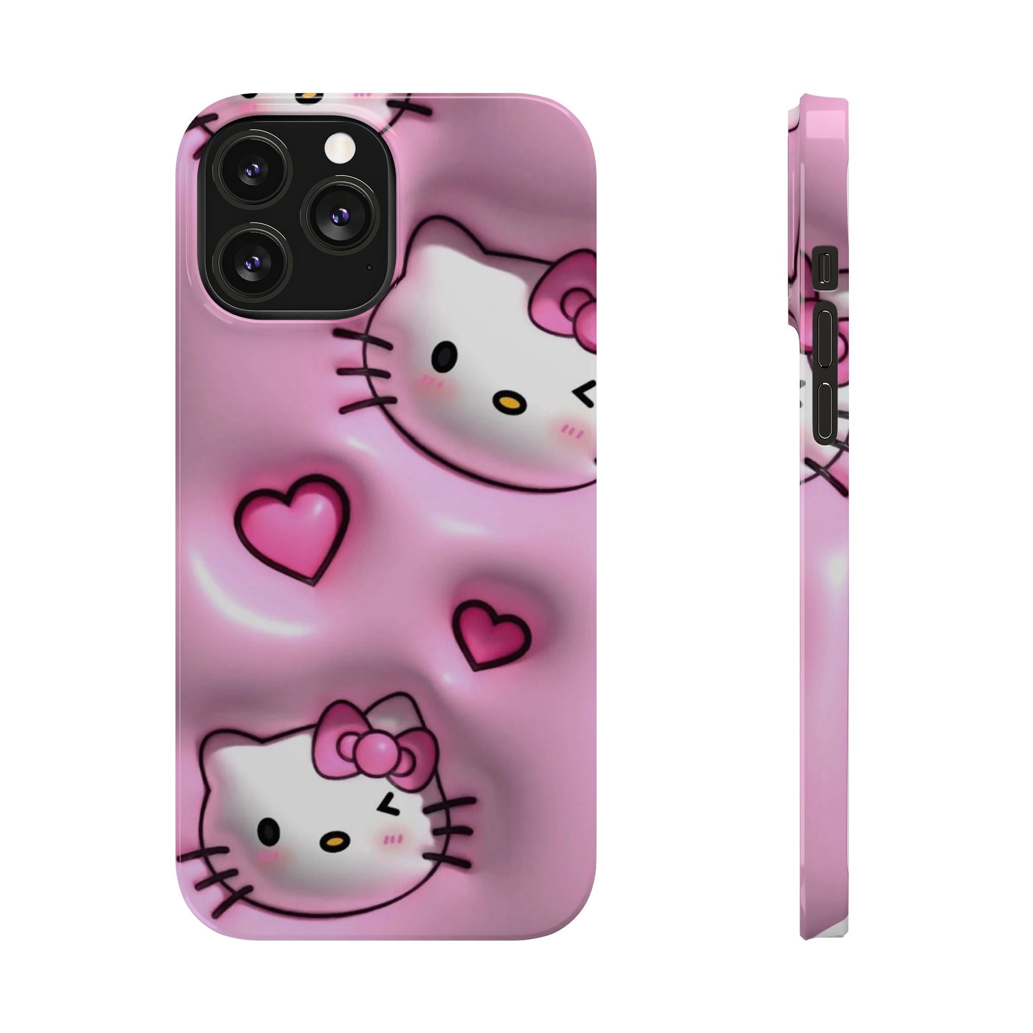 Hello Kitty Pink Hearts Slim Phone Case — Cute Kawaii iPhone Cover