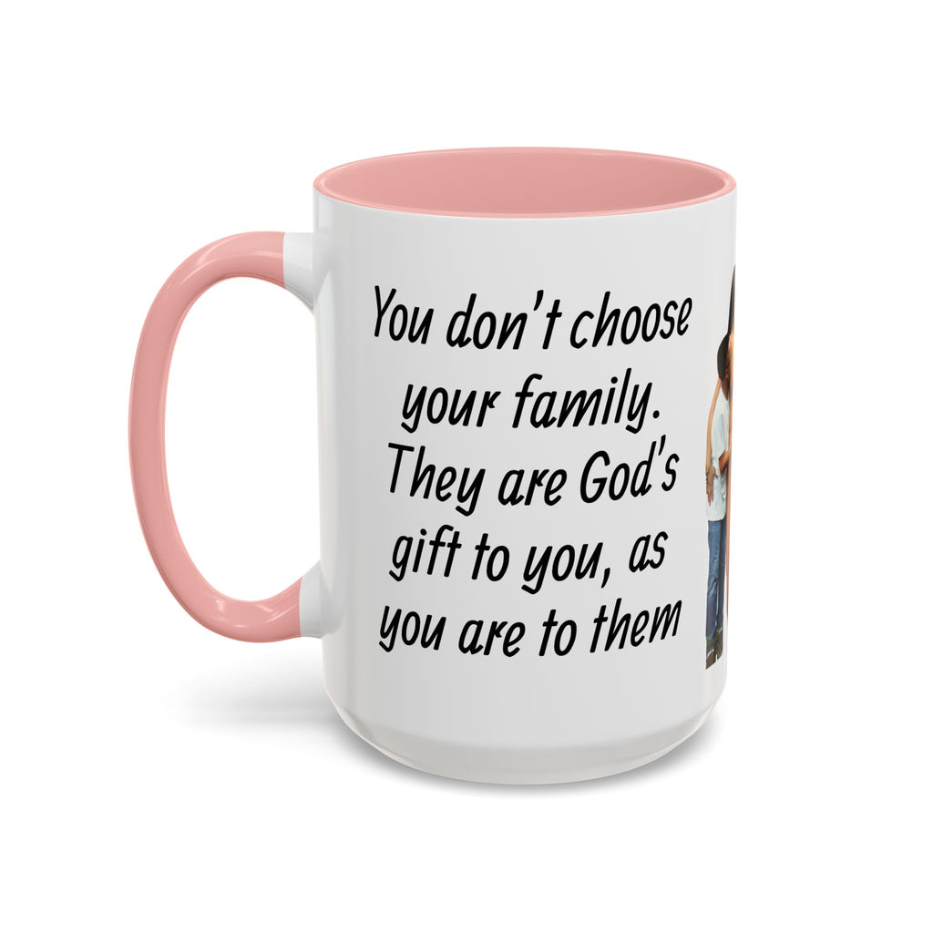 Personalized Family Photo Accent Coffee Mug — Custom 11/15oz Gift