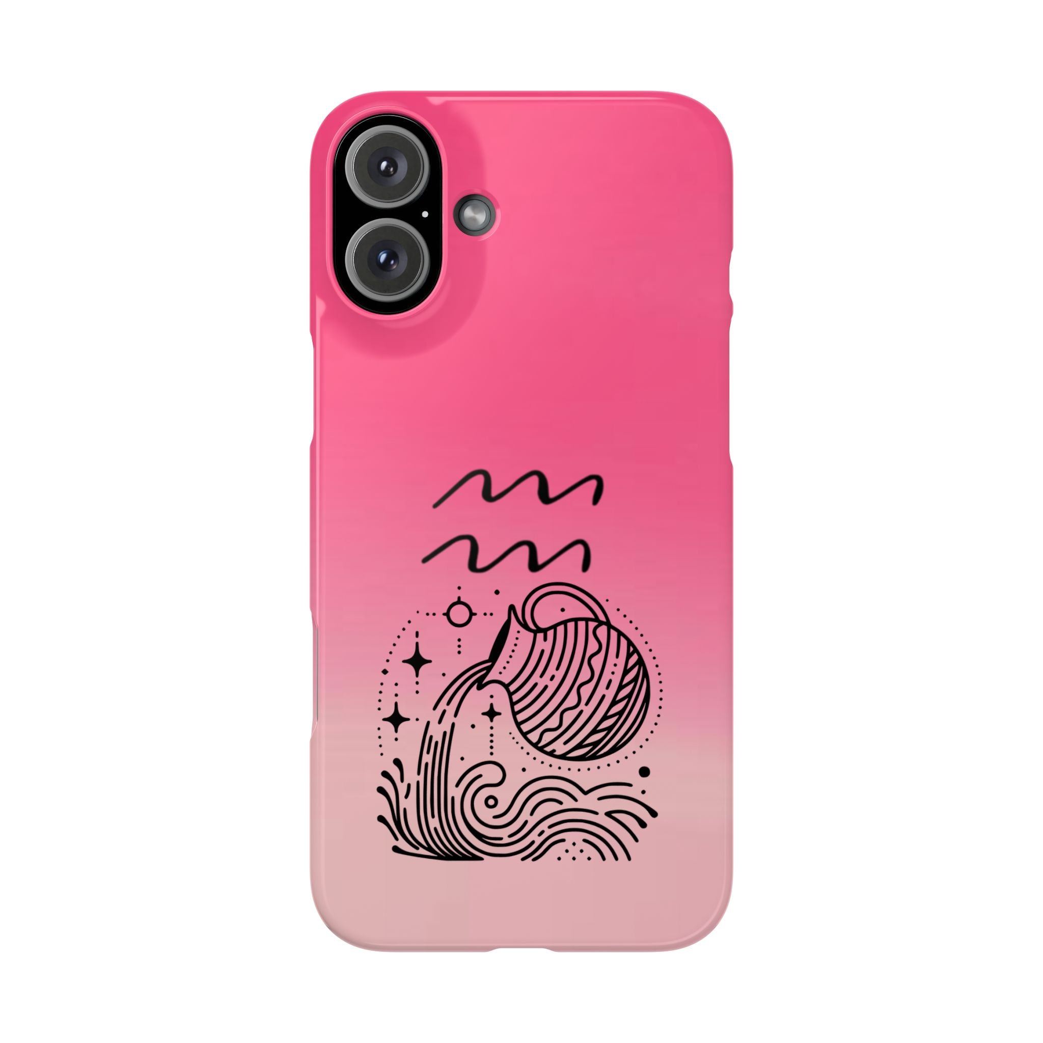 Aquarius Slim Phone Case - Zodiac Astrology Birthday Gift