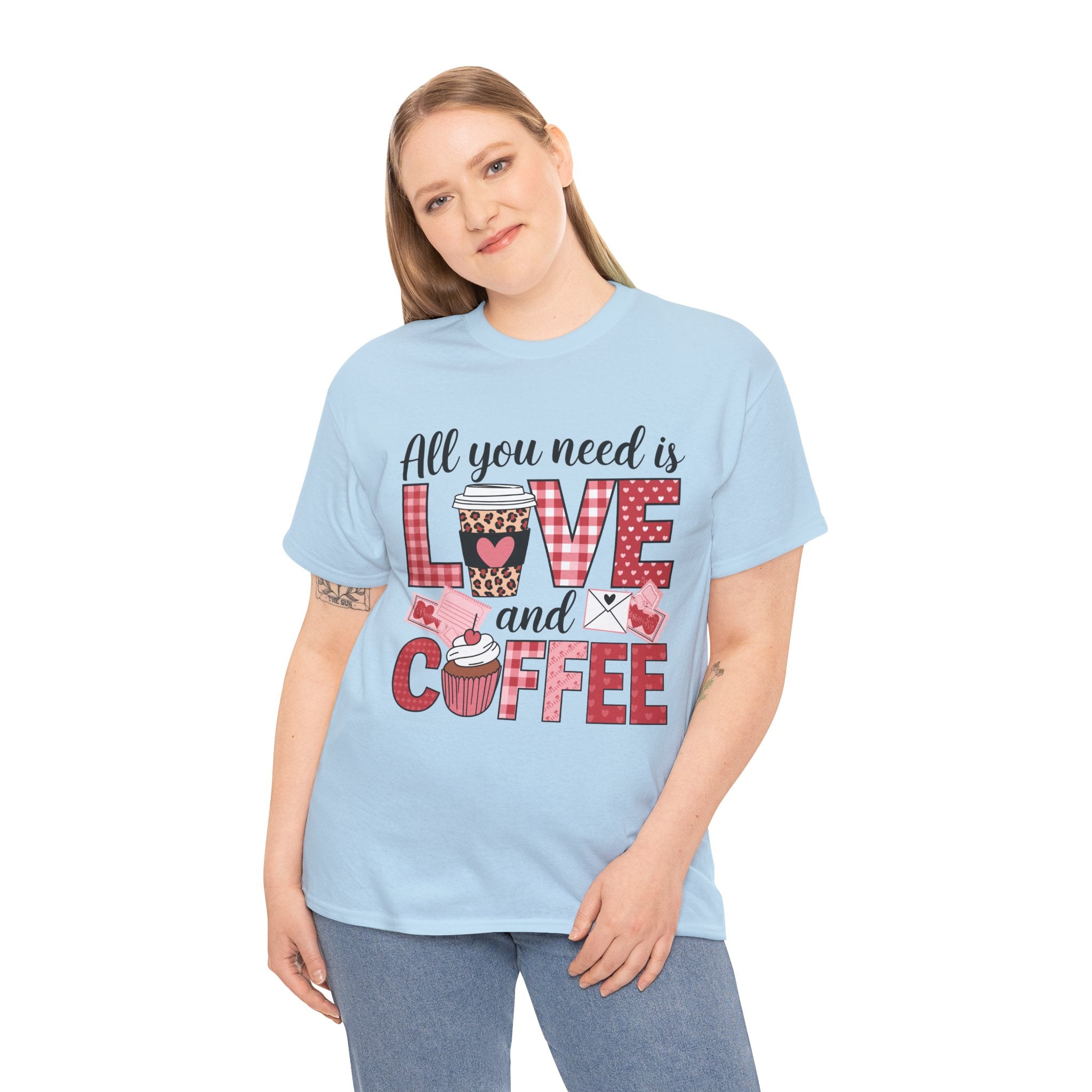All You Need Is Love and Coffee T-Shirt — Valentine Coffee Tee
