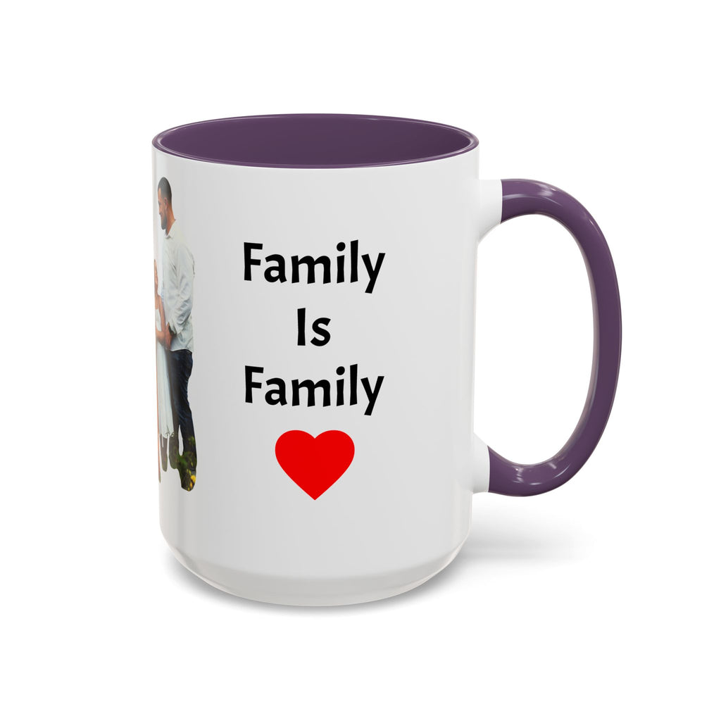 Personalized Family Photo Accent Coffee Mug — Custom 11/15oz Gift