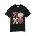 Knit XOXO Hearts T-Shirt — Cozy Valentine’s Day Love Tee