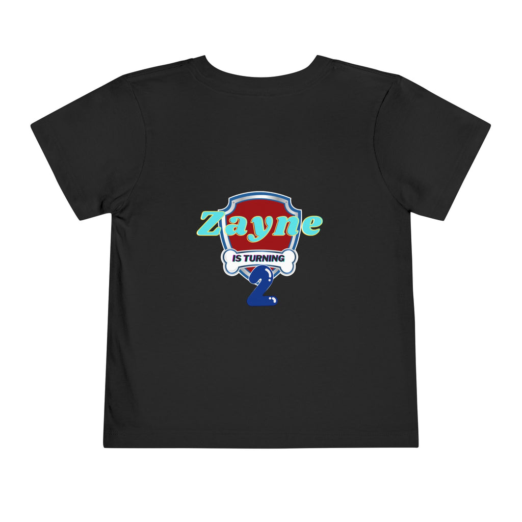 Personalized Toddler Tee — “Zayne Brother 2” Birthday Shirt
