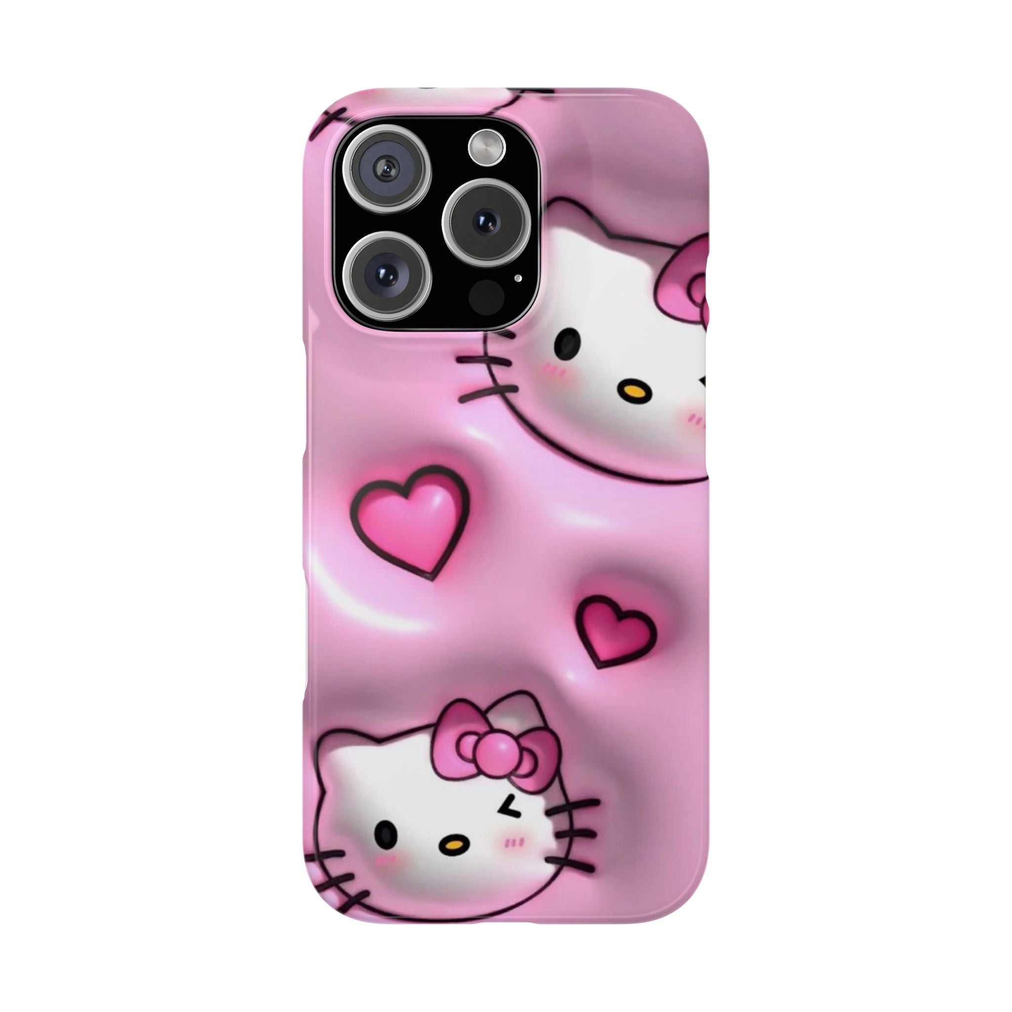 Hello Kitty Pink Hearts Slim Phone Case — Cute Kawaii iPhone Cover