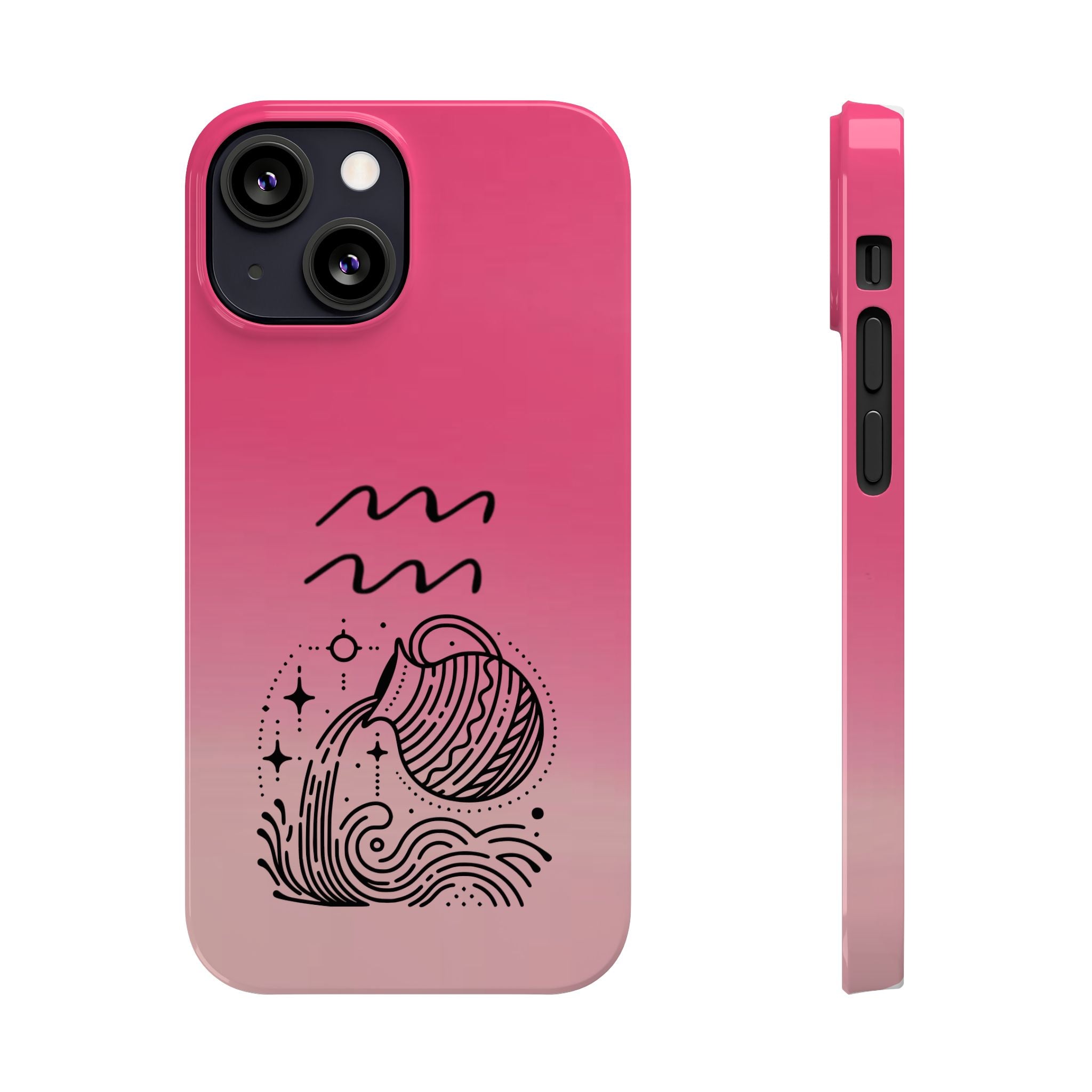 Aquarius Slim Phone Case - Zodiac Astrology Birthday Gift