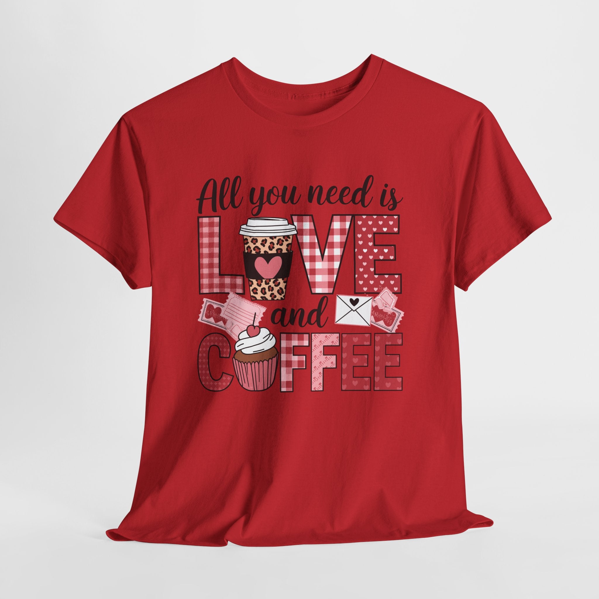 All You Need Is Love and Coffee T-Shirt — Valentine Coffee Tee