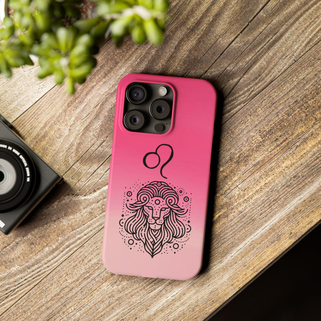 Leo Zodiac Slim Phone Case - Minimalist Horoscope Design