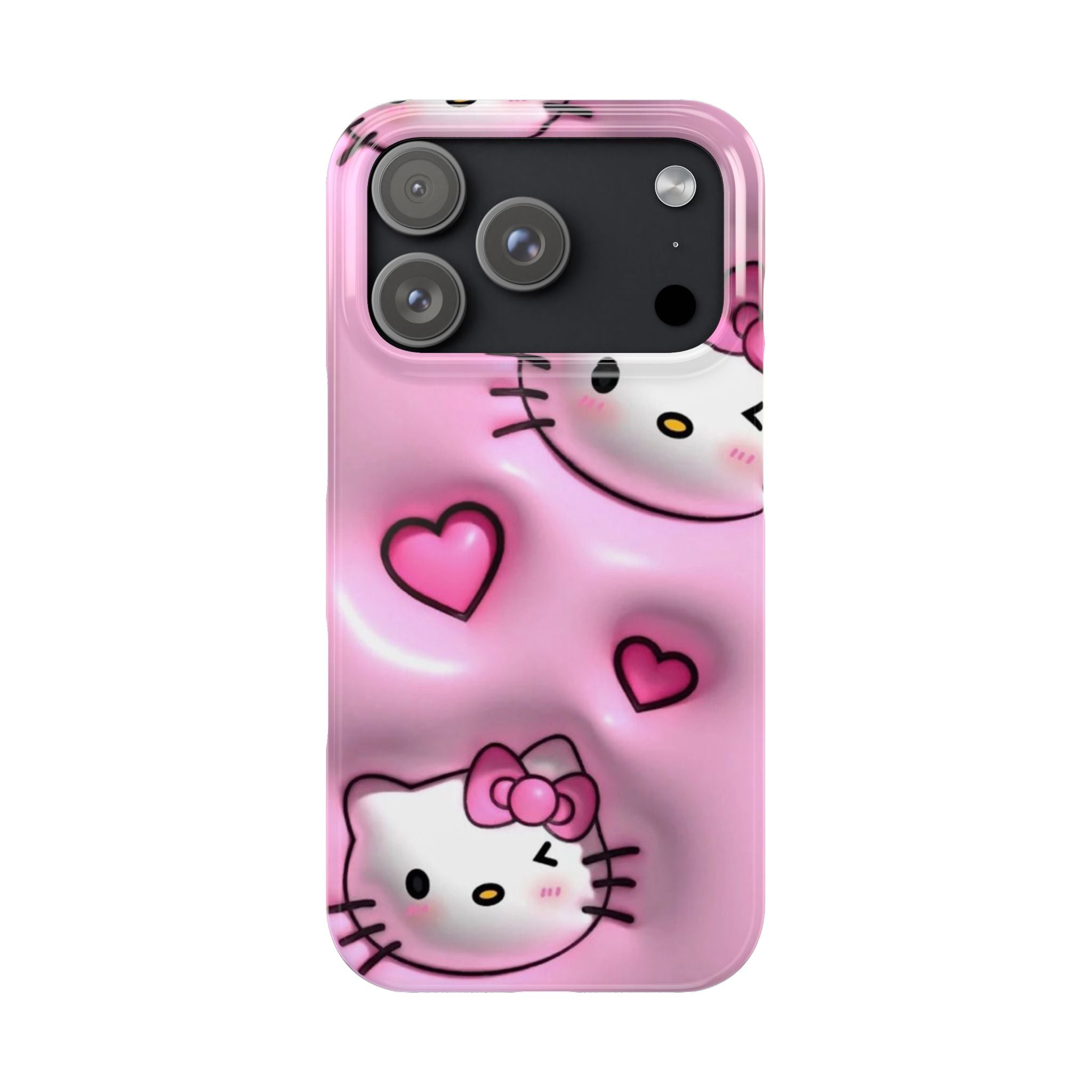 Hello Kitty Pink Hearts Slim Phone Case — Cute Kawaii iPhone Cover