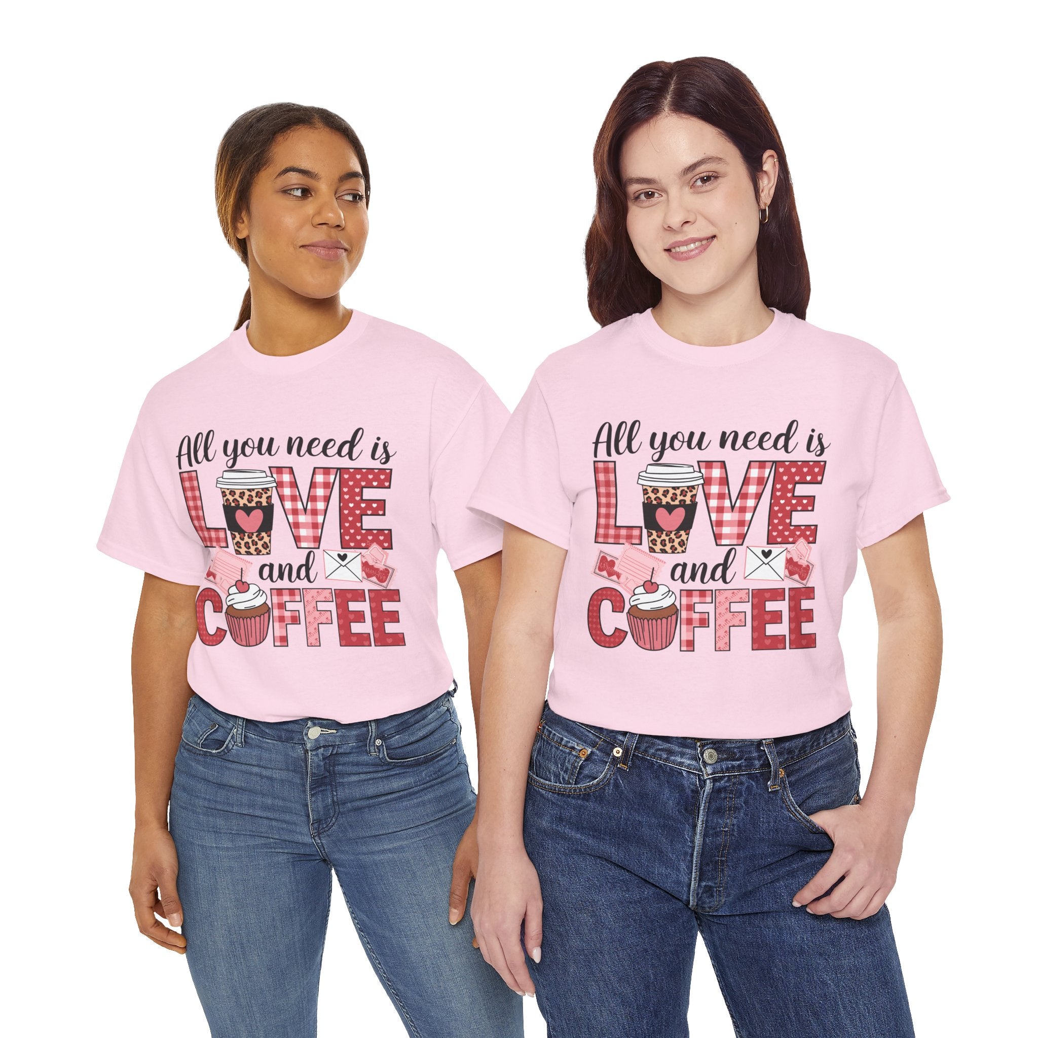 All You Need Is Love and Coffee T-Shirt — Valentine Coffee Tee