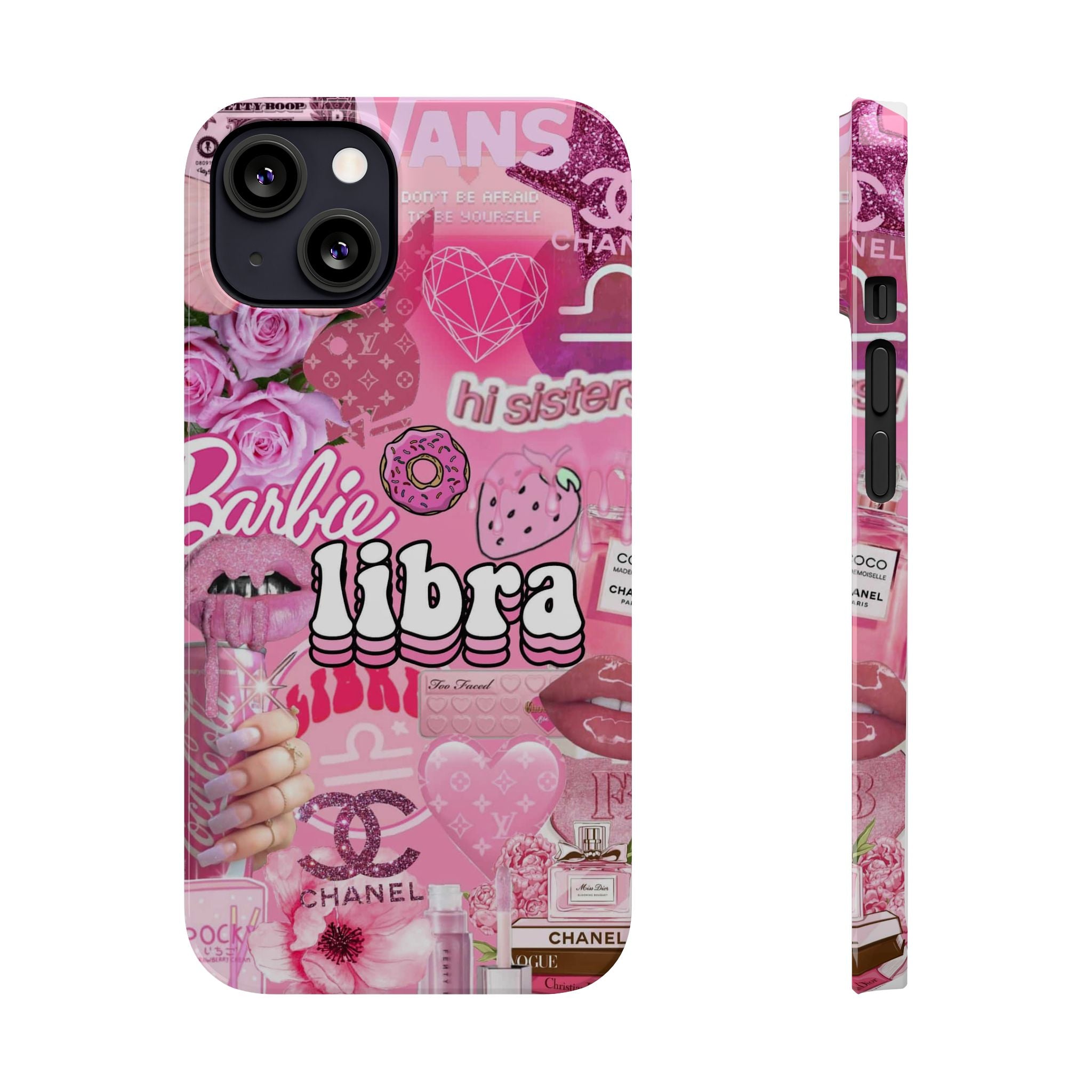 Libra Pink Collage Slim Phone Case