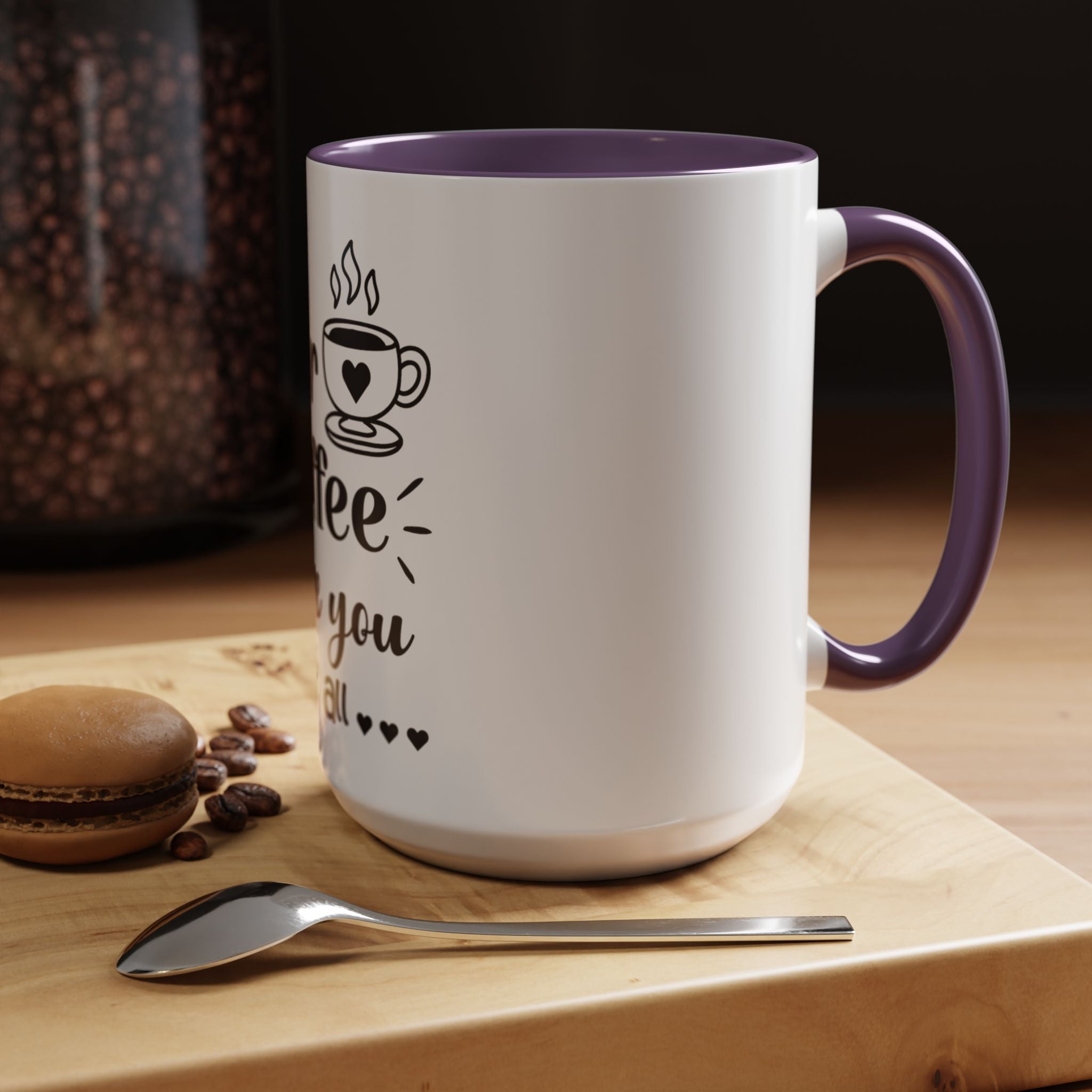 Coffee Mug — "Dear Coffee, I Love You" Accent Ceramic Mug (11/15oz)