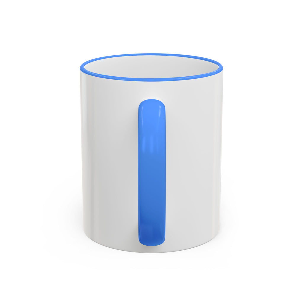 Life Begins After Coffee Accent Rim Mug — Cute Script Coffee Lover Gift (11oz/15oz)