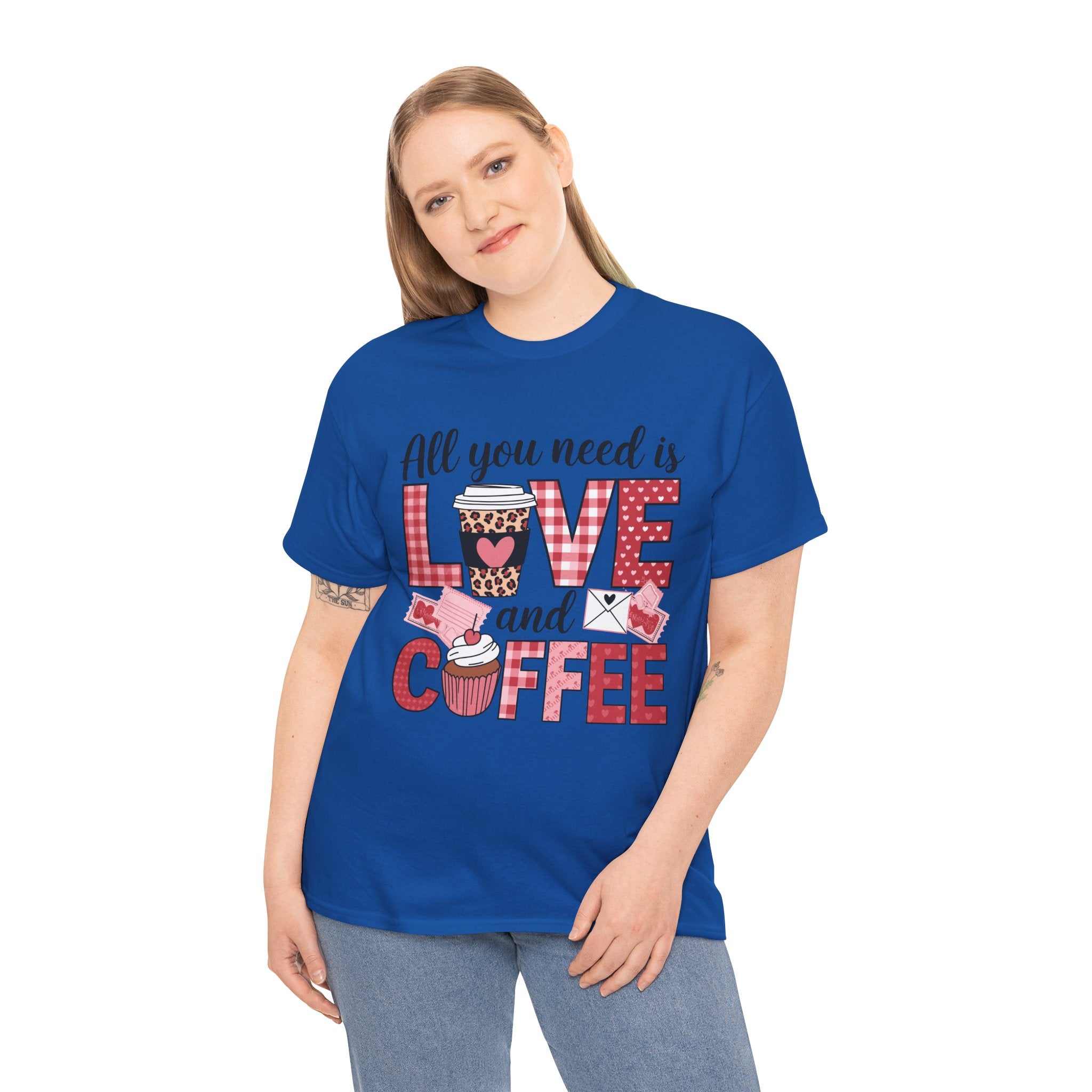 All You Need Is Love and Coffee T-Shirt — Valentine Coffee Tee